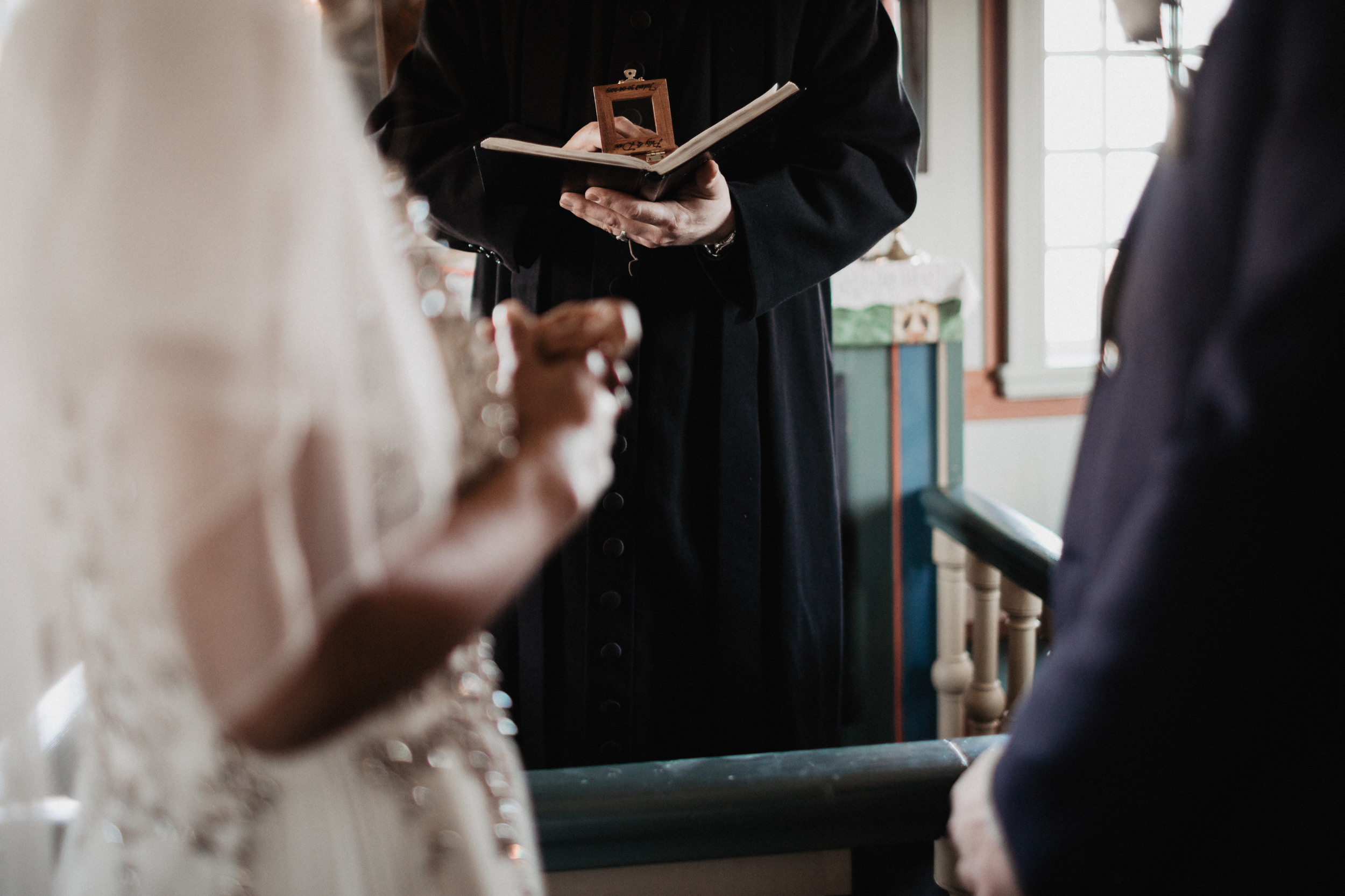 Wedding in Budir black church in Iceland. Iceland elopement photographer & videographer