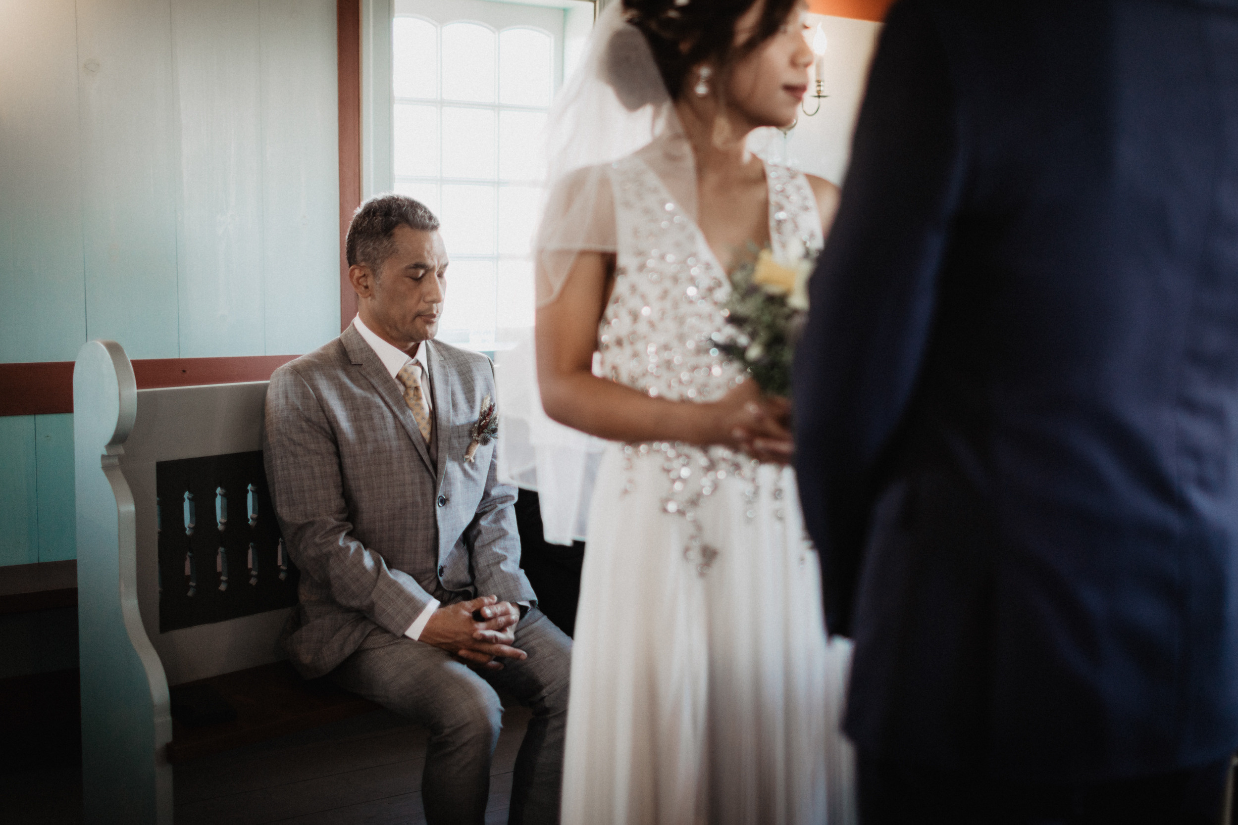 Wedding in Budir black church in Iceland. Iceland elopement photographer & videographer
