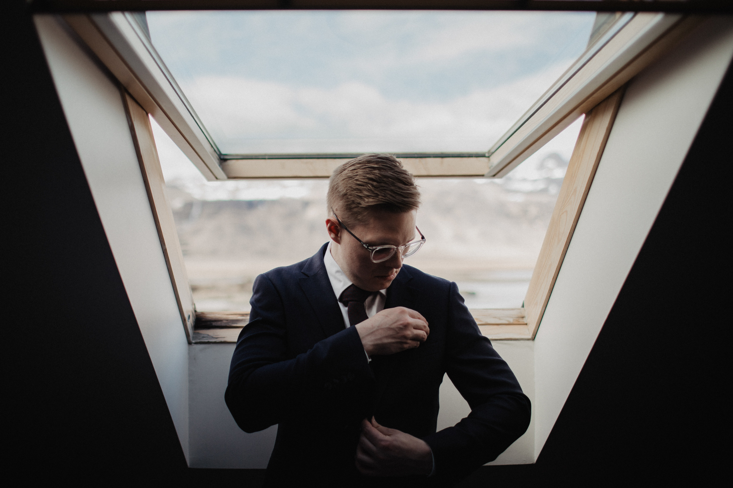 Wedding in Budir black church in Iceland. Iceland elopement photographer & videographer