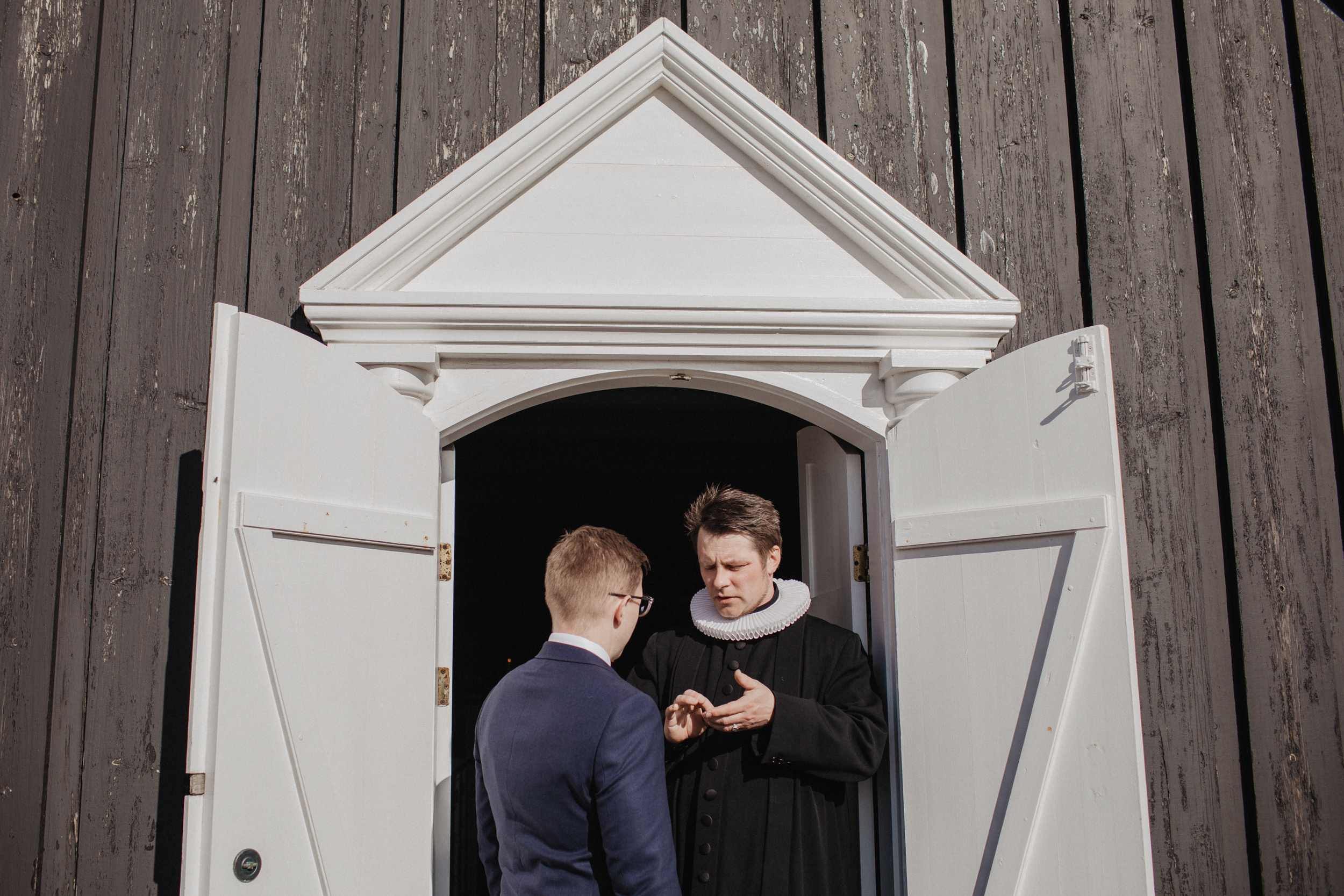 Wedding in Budir black church in Iceland. Iceland elopement photographer & videographer