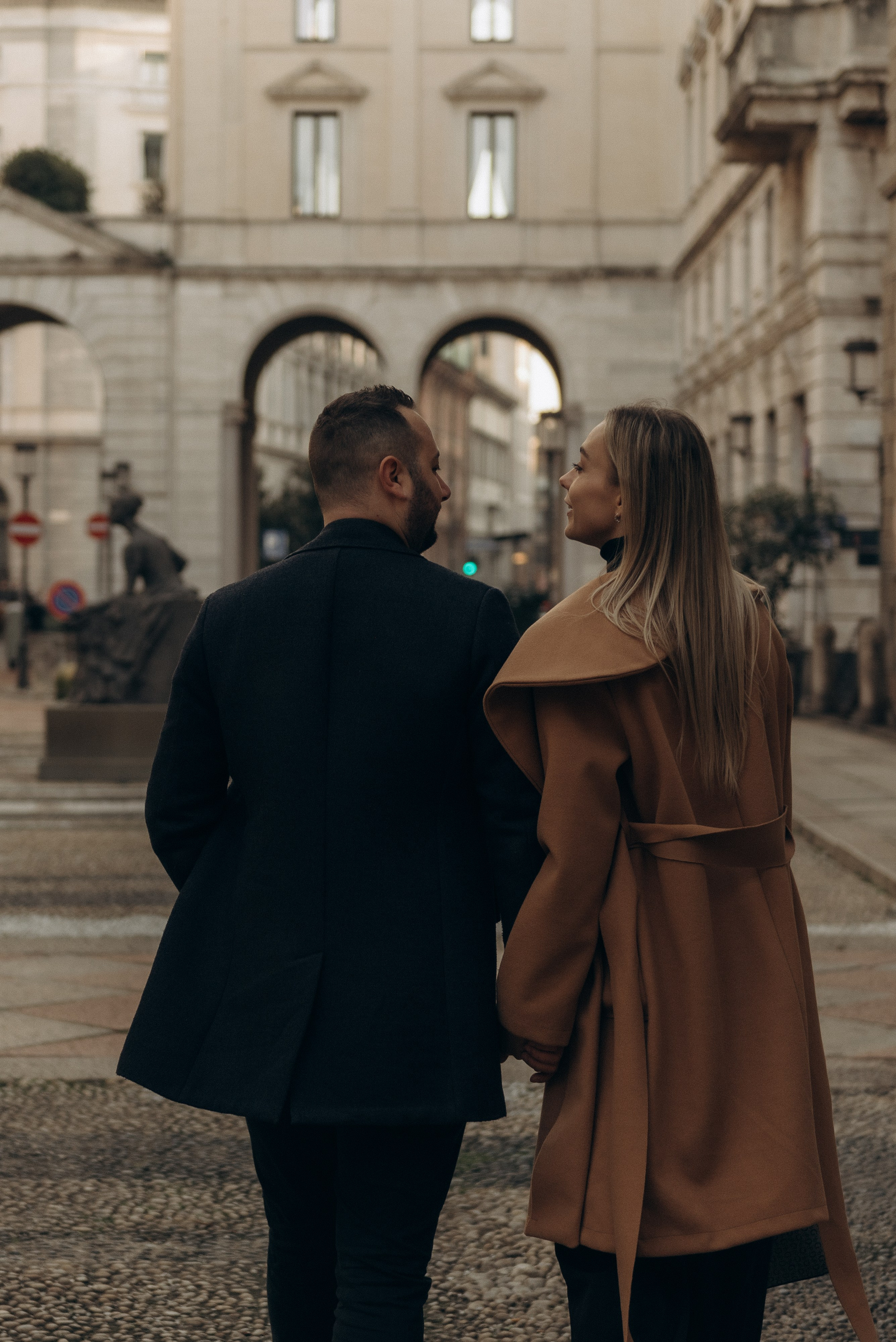 November in Milan. Italian lovestory. Anastasiia Buchinskaia Photographer in Milan