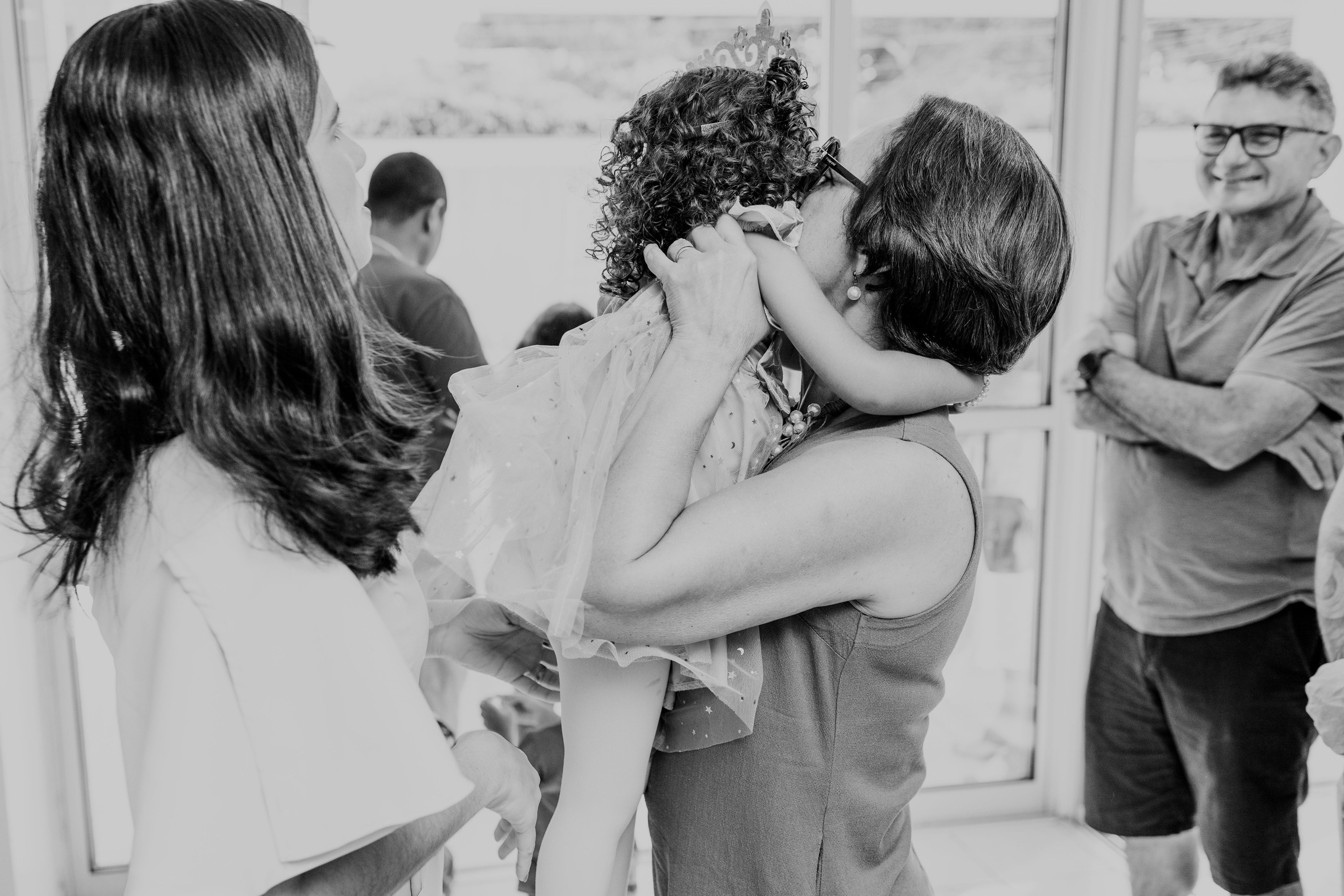 Registro espontâneo da chegada dos convidados