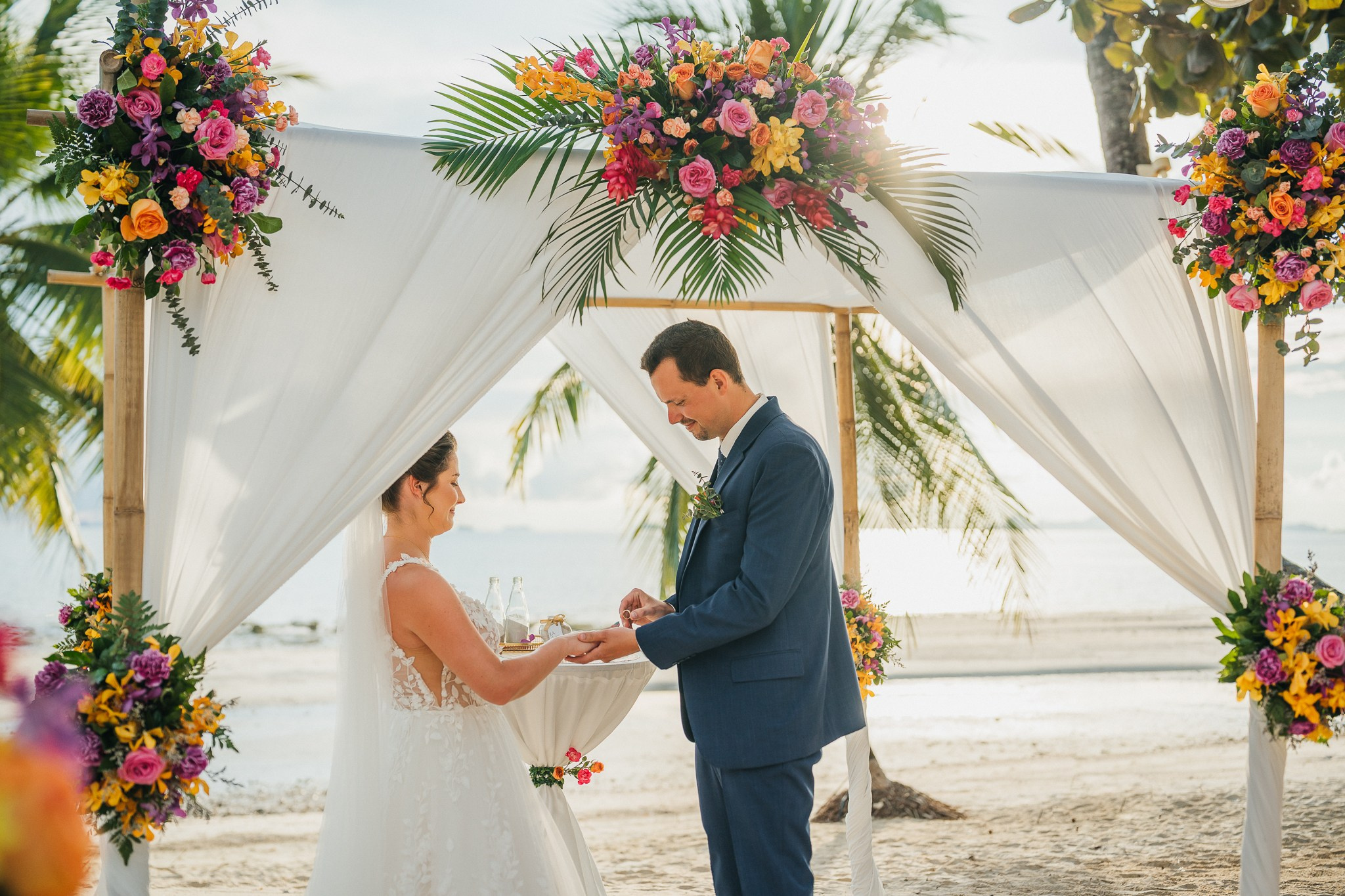 Western ceremony. Wedding on Koh Samui, Thailand