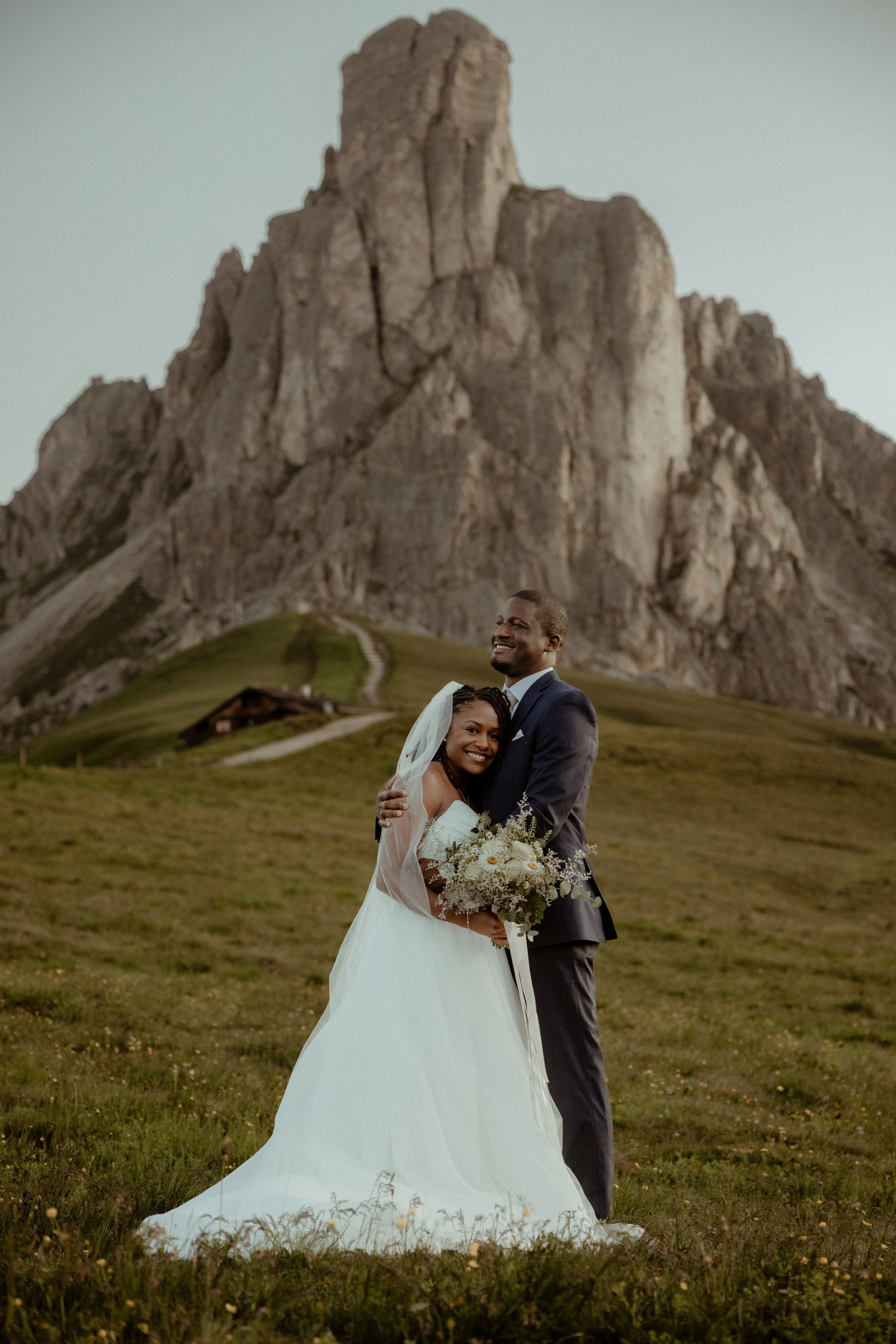 Ashley & Faisal’s sunrise Dolomites elopement. Iceland elopement photographer & videographer
