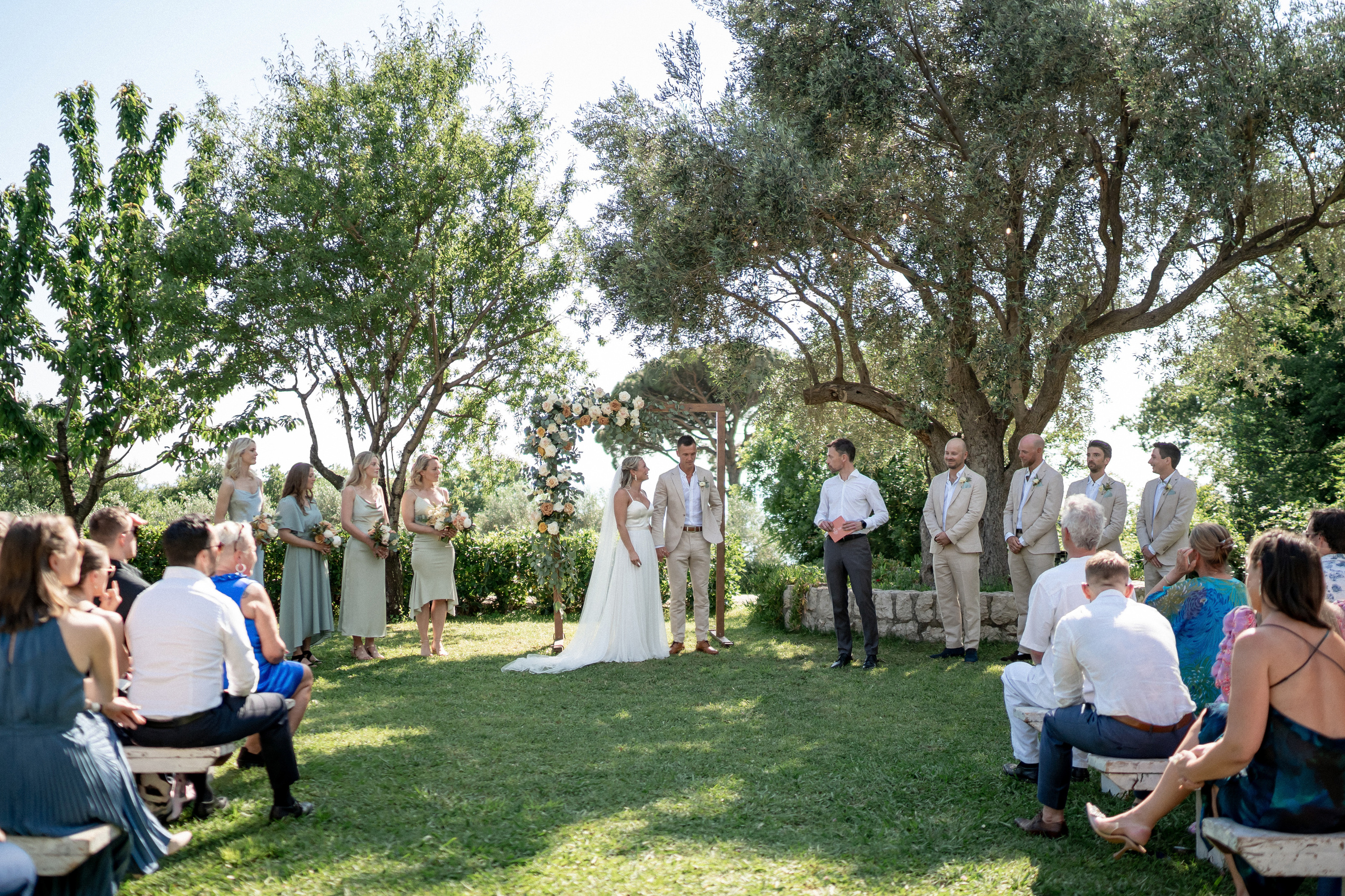 Romantische Hochzeit an der Adriaküste: Martin und Evas unvergessliche