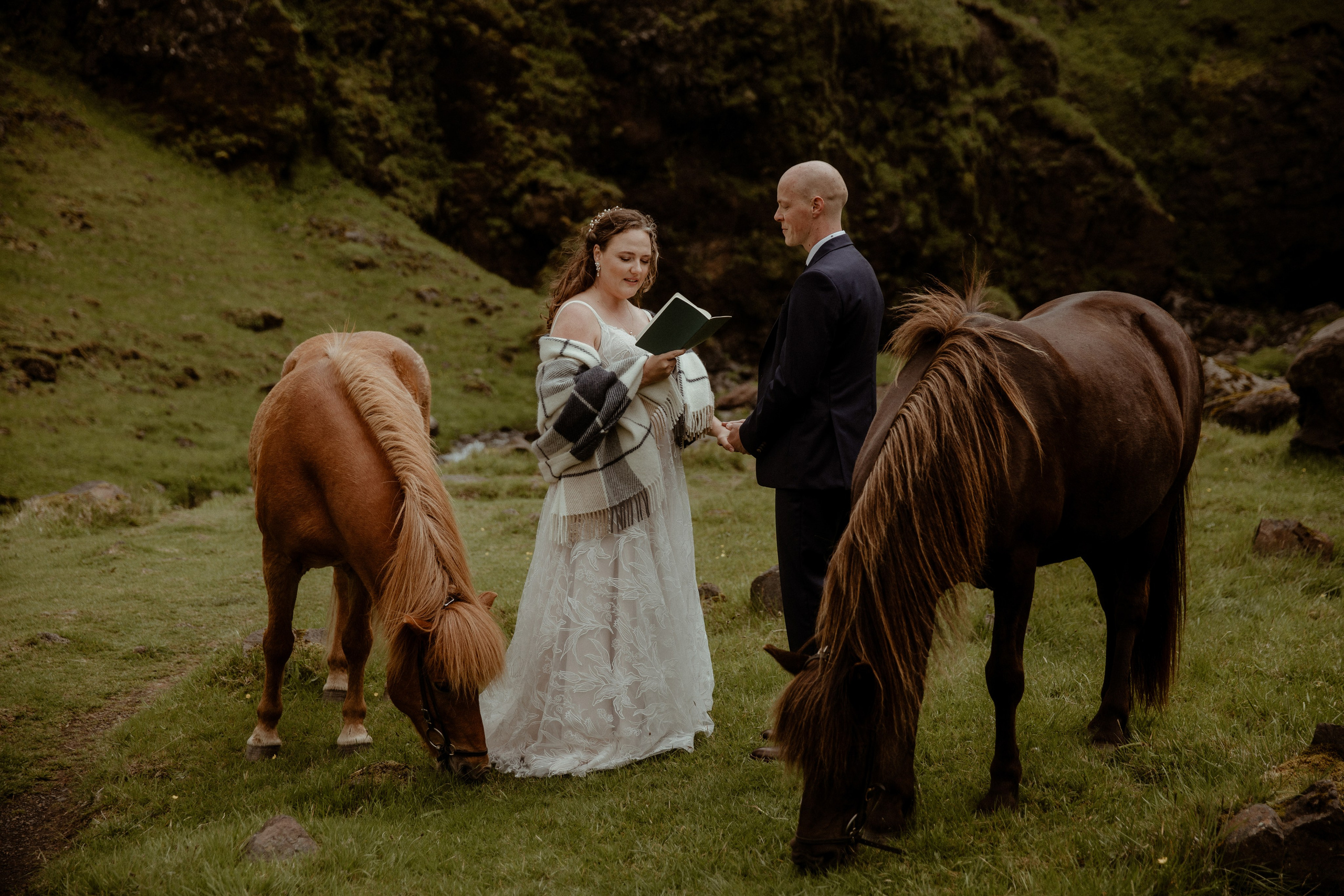 Iceland Elopement at Black Sand Beach. Iceland elopement photographer & videographer