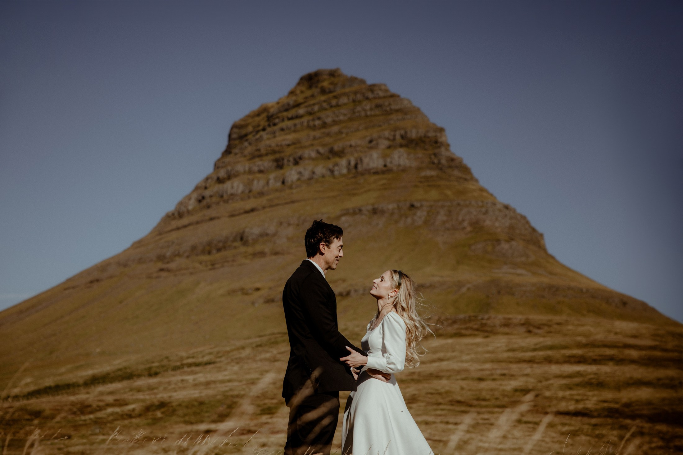 Iceland elopement at Budir Black Church | Snæfellsnes wedding by Iceland elopement photographer & videographer. Iceland elopement photographer & videographer