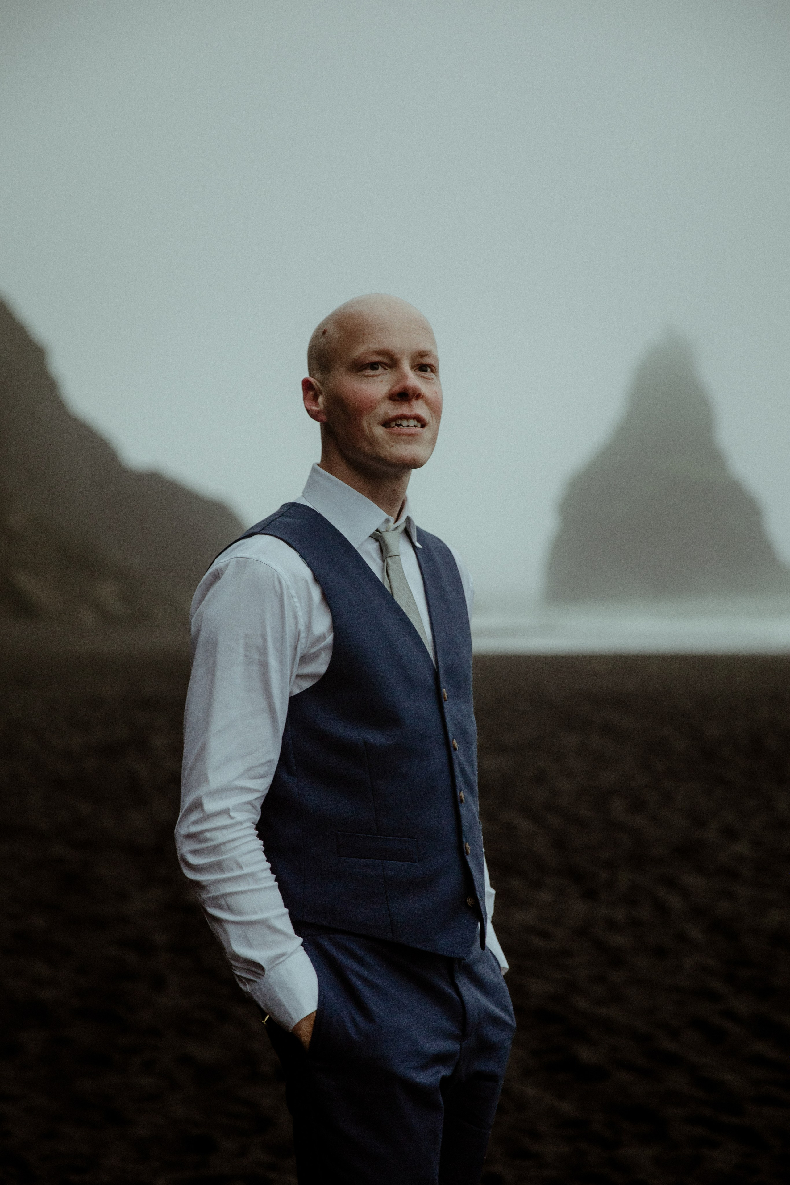 Iceland Elopement at Black Sand Beach. Iceland elopement photographer & videographer