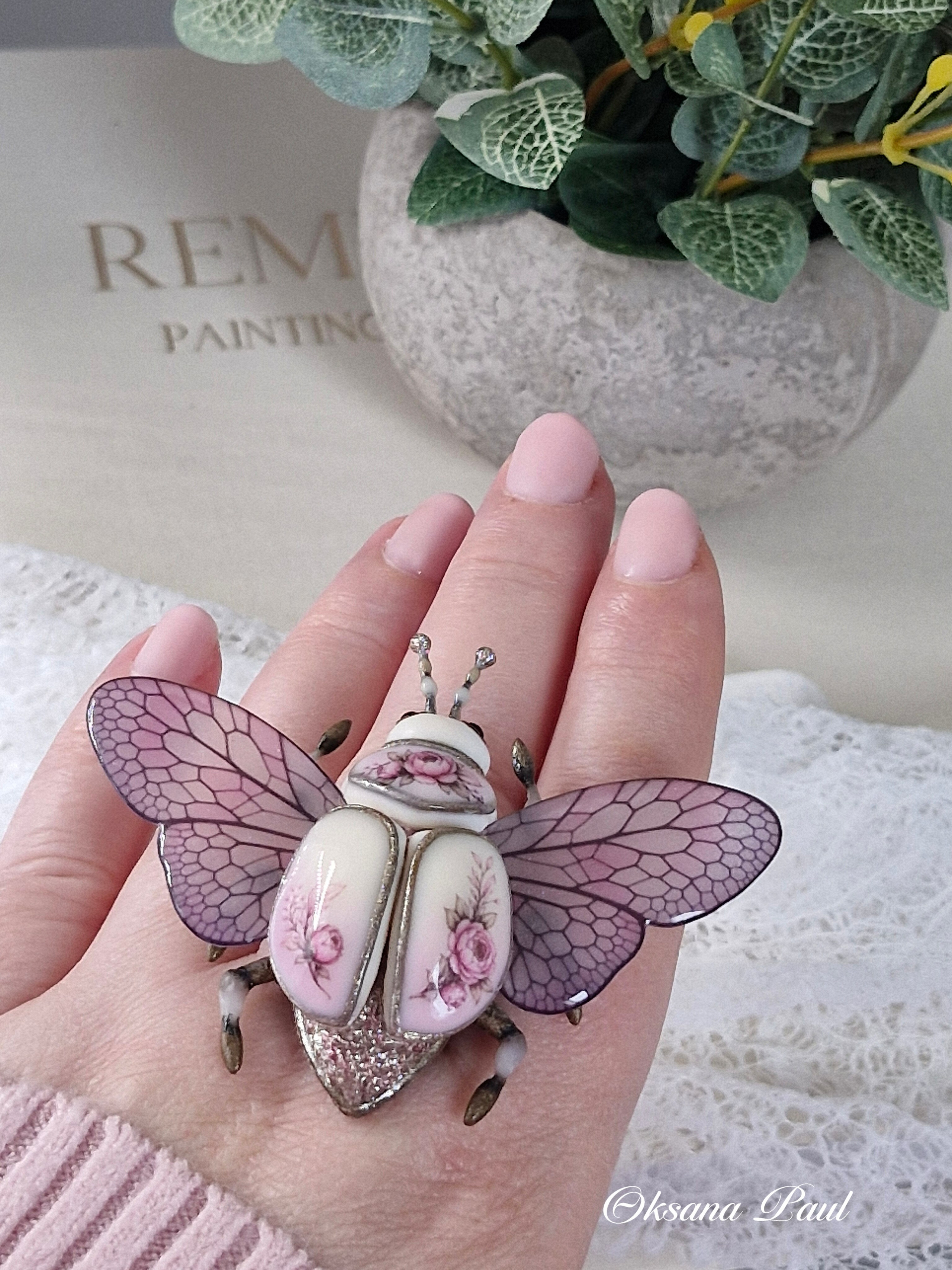 Броши-жуки / Insekten-Broschen ➜. Oksana Paul-Gardinen-Design Oksana Paul ✧ Art of Gardinen & Textile Design ✧ Polymer Clay Art & Handmade Creatures