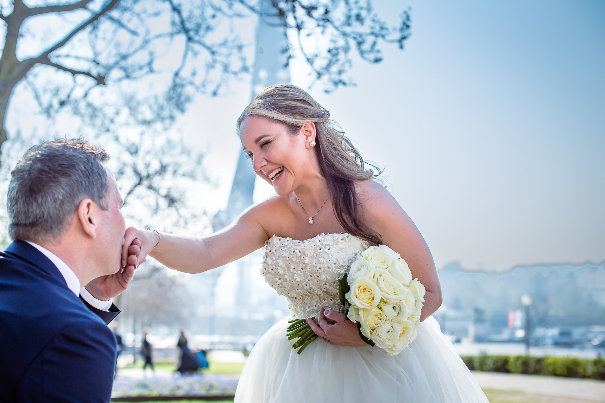 Wedding in Paris in April. Photographe à Paris