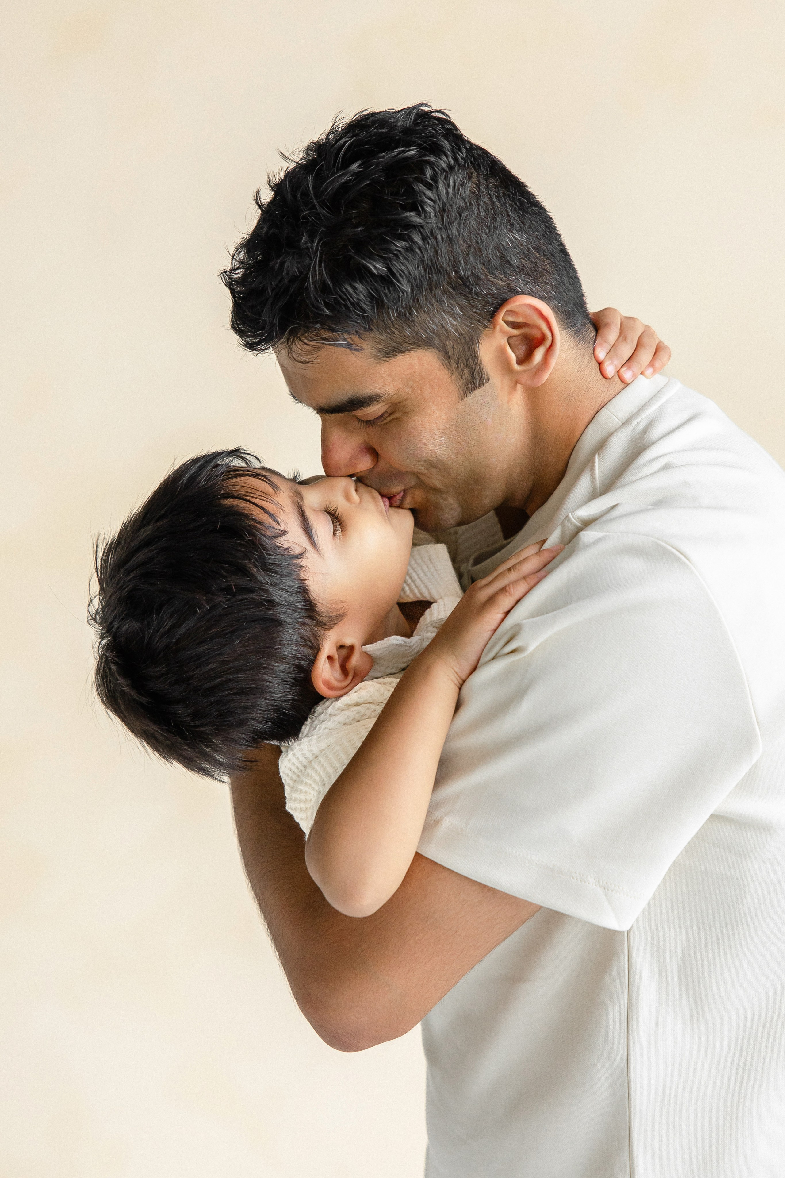 Cute baby photography with her family