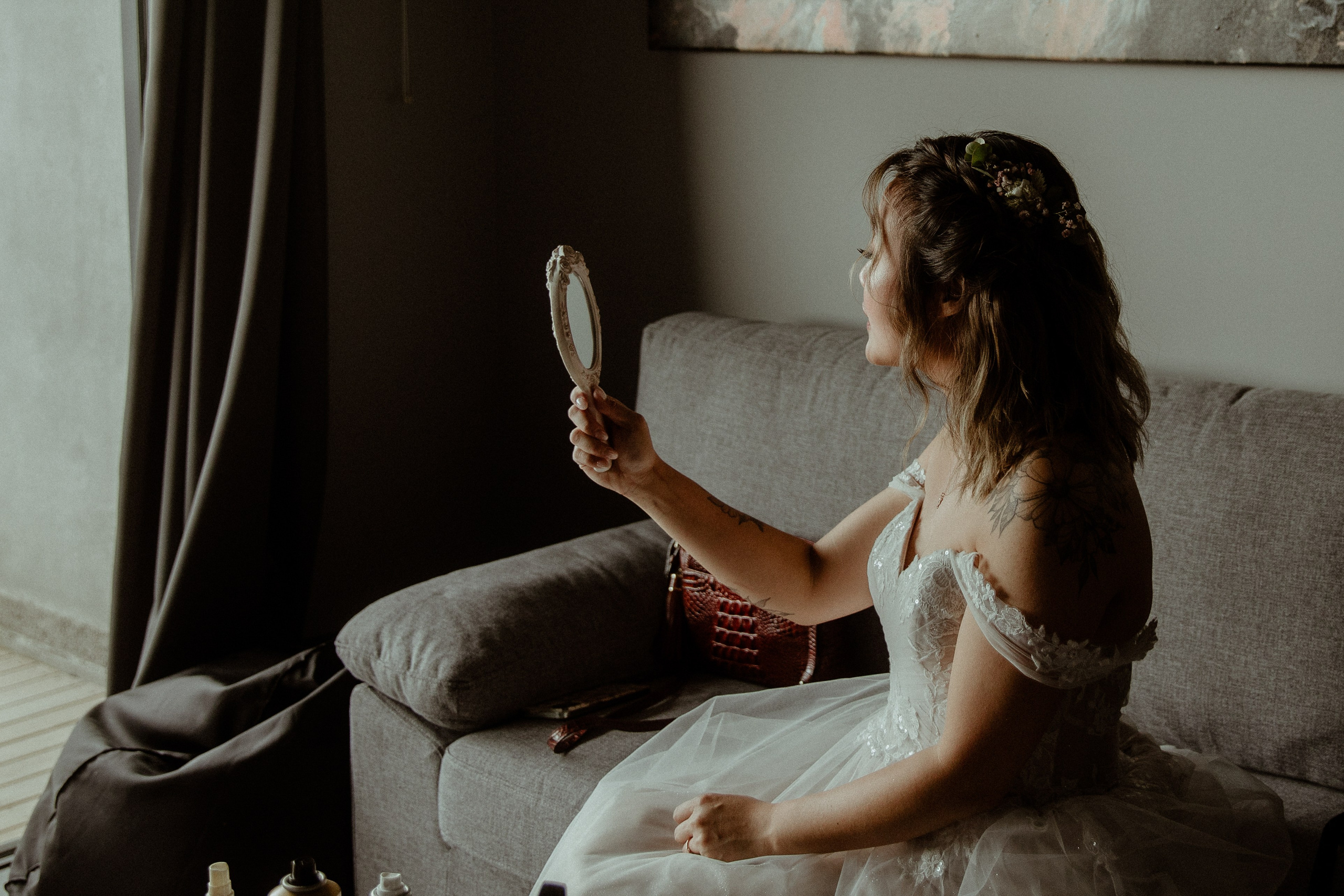 Elopement at Kvernufoss Waterfall. Iceland elopement photographer & videographer