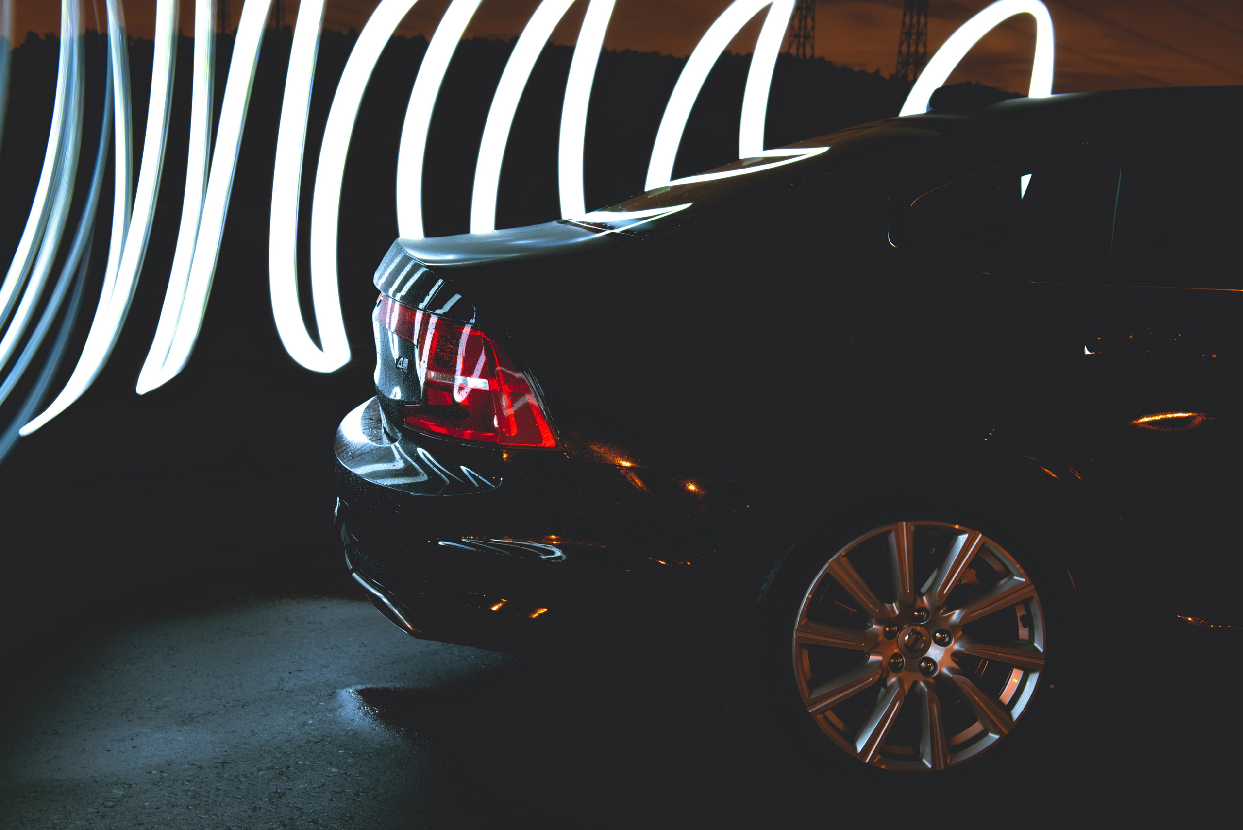 Ночная съемка Volvo S90. ФОТОГРАФ МЕКСИКА КИНТАНА-РОО