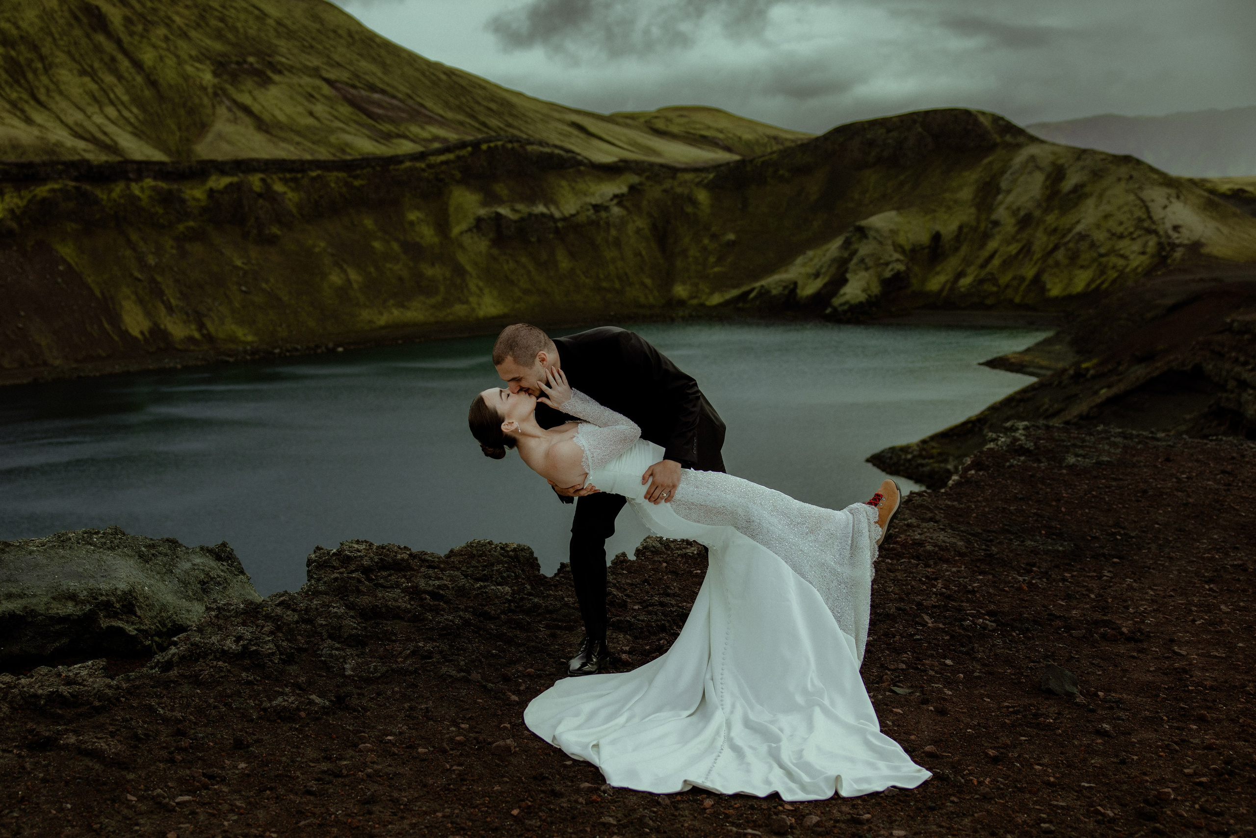 highlands elopement photos in Iceland