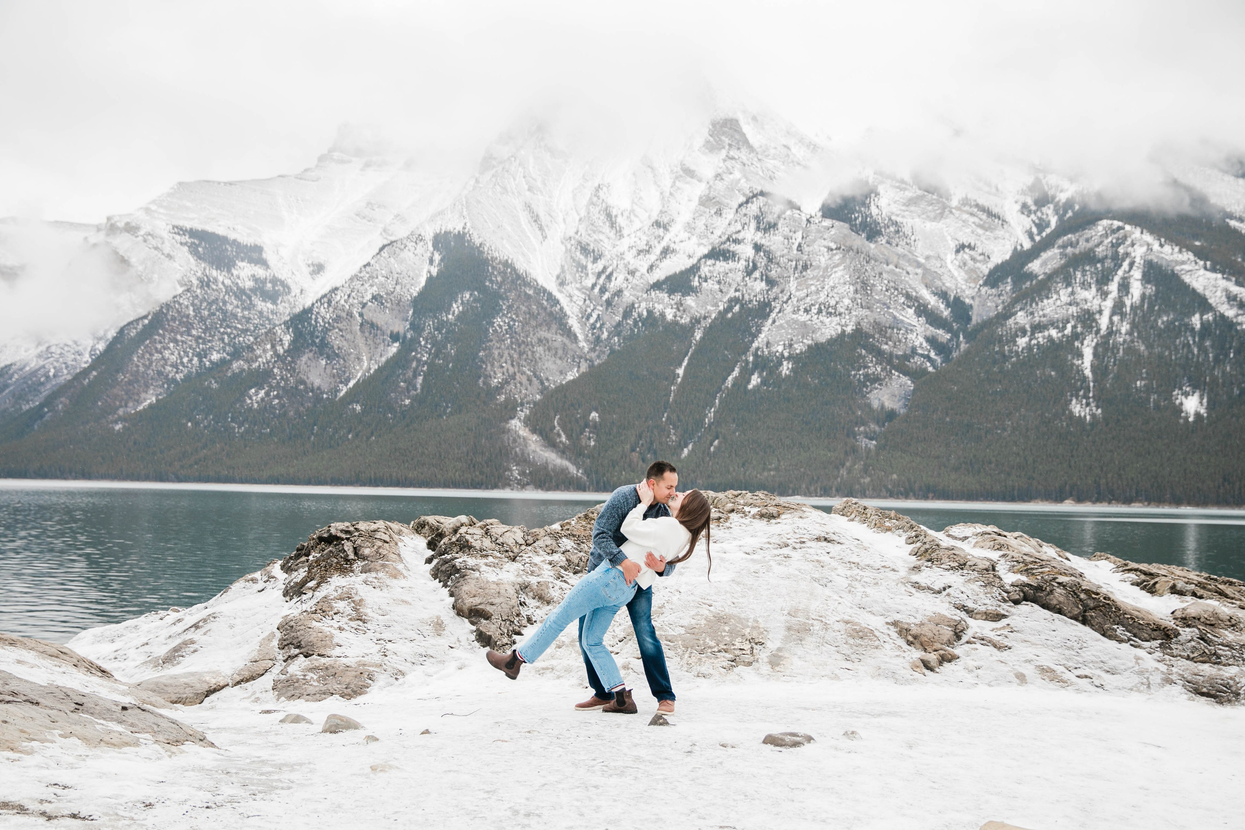 Fotografía de compromiso en Banff