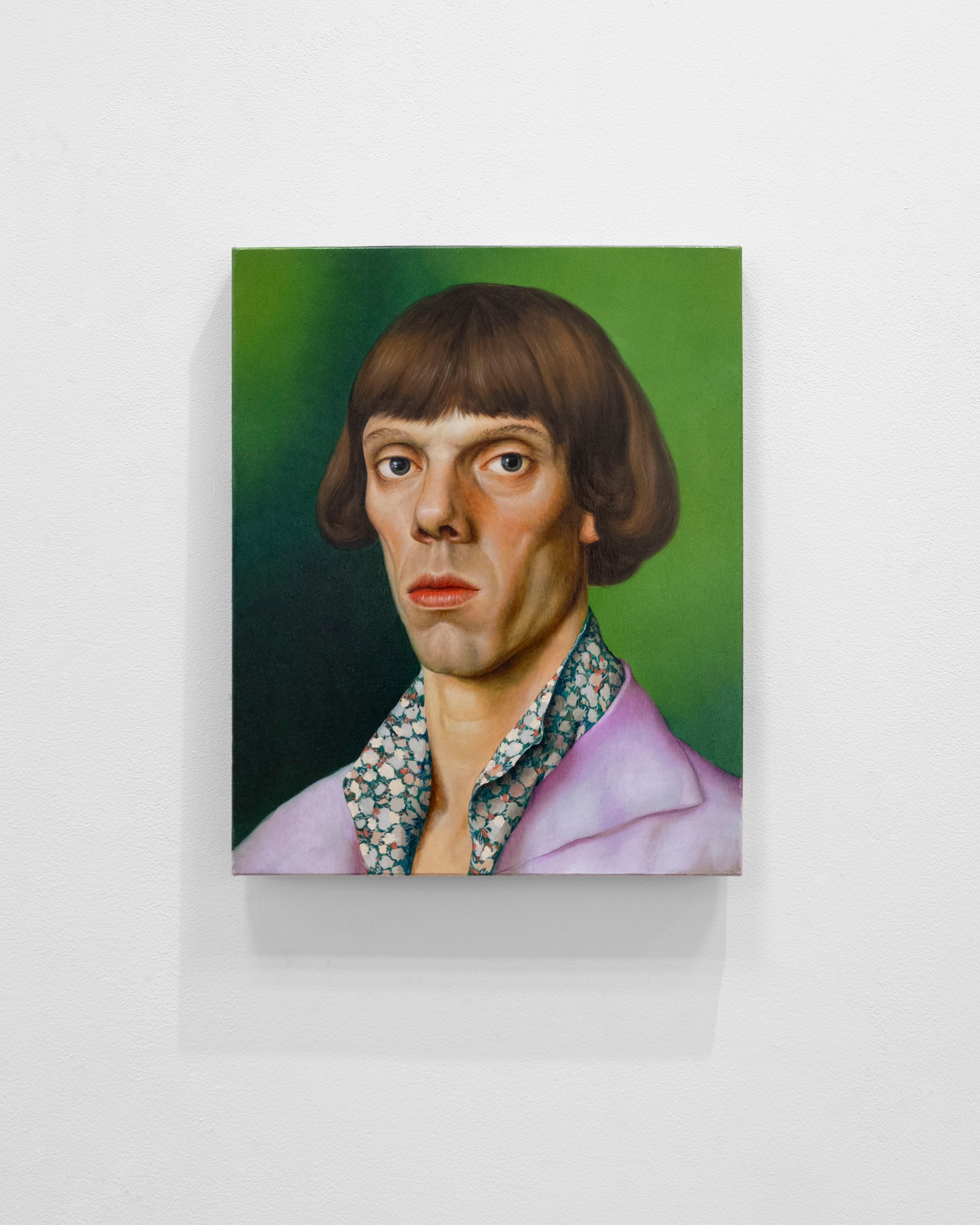 Portrait on a Green Background. Paul Rog