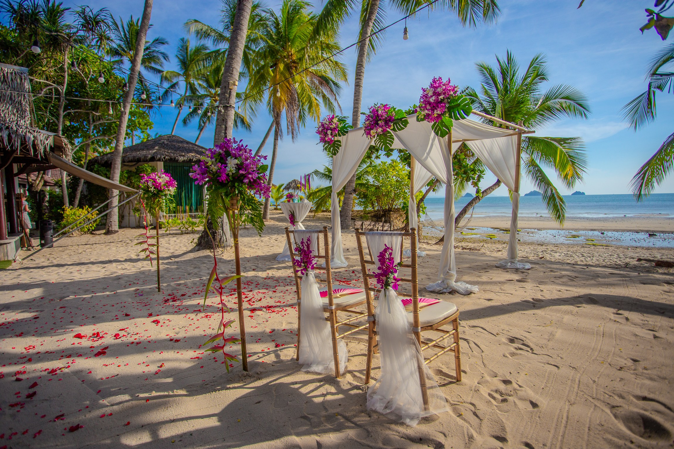 Western ceremony. Wedding on Koh Samui, Thailand