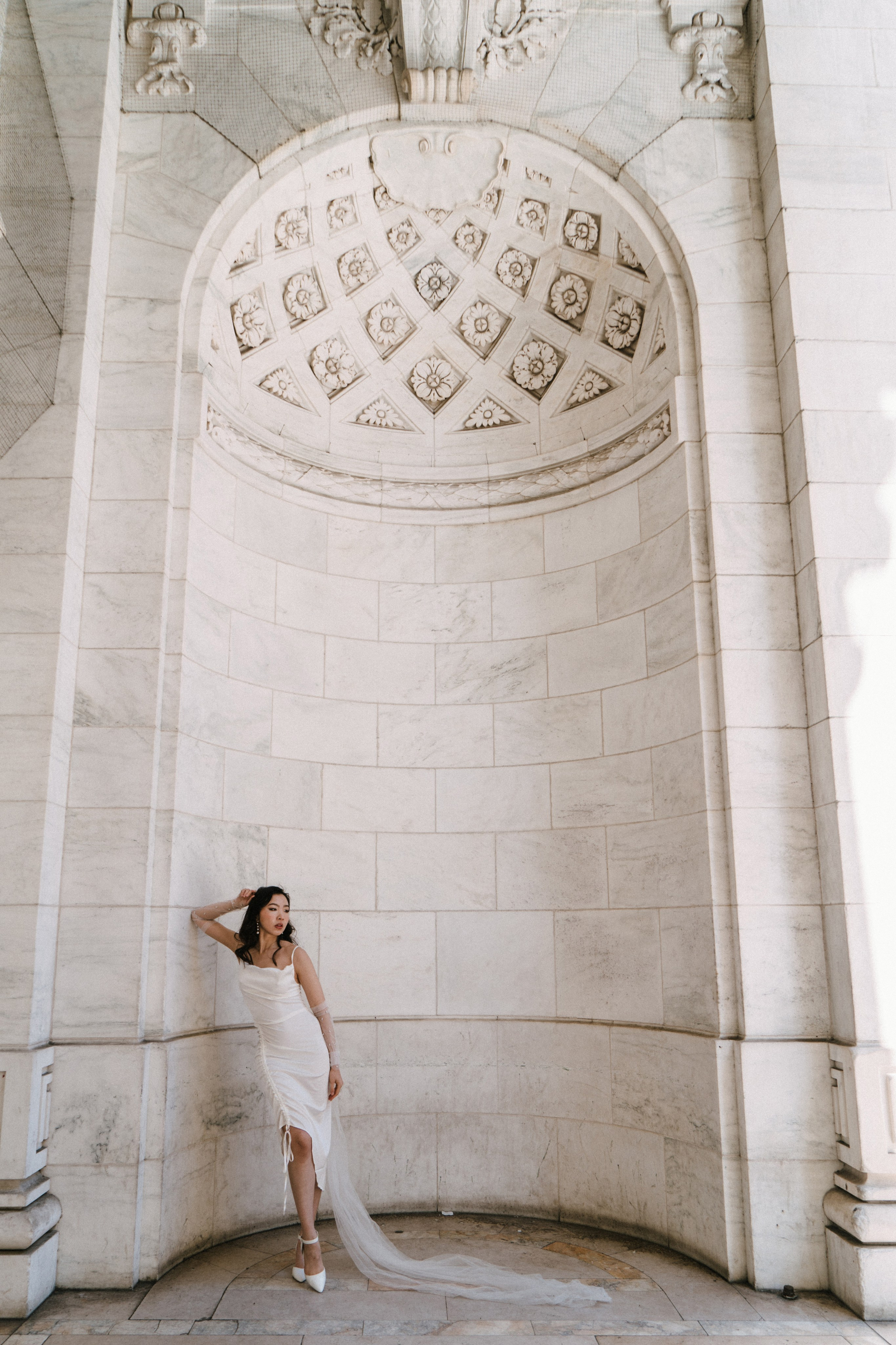 NYC Public Library to Union City Elopement Photography | Intimate Wedding Photos. Videographer and photographer in New York // MAKAROV.VIDEO