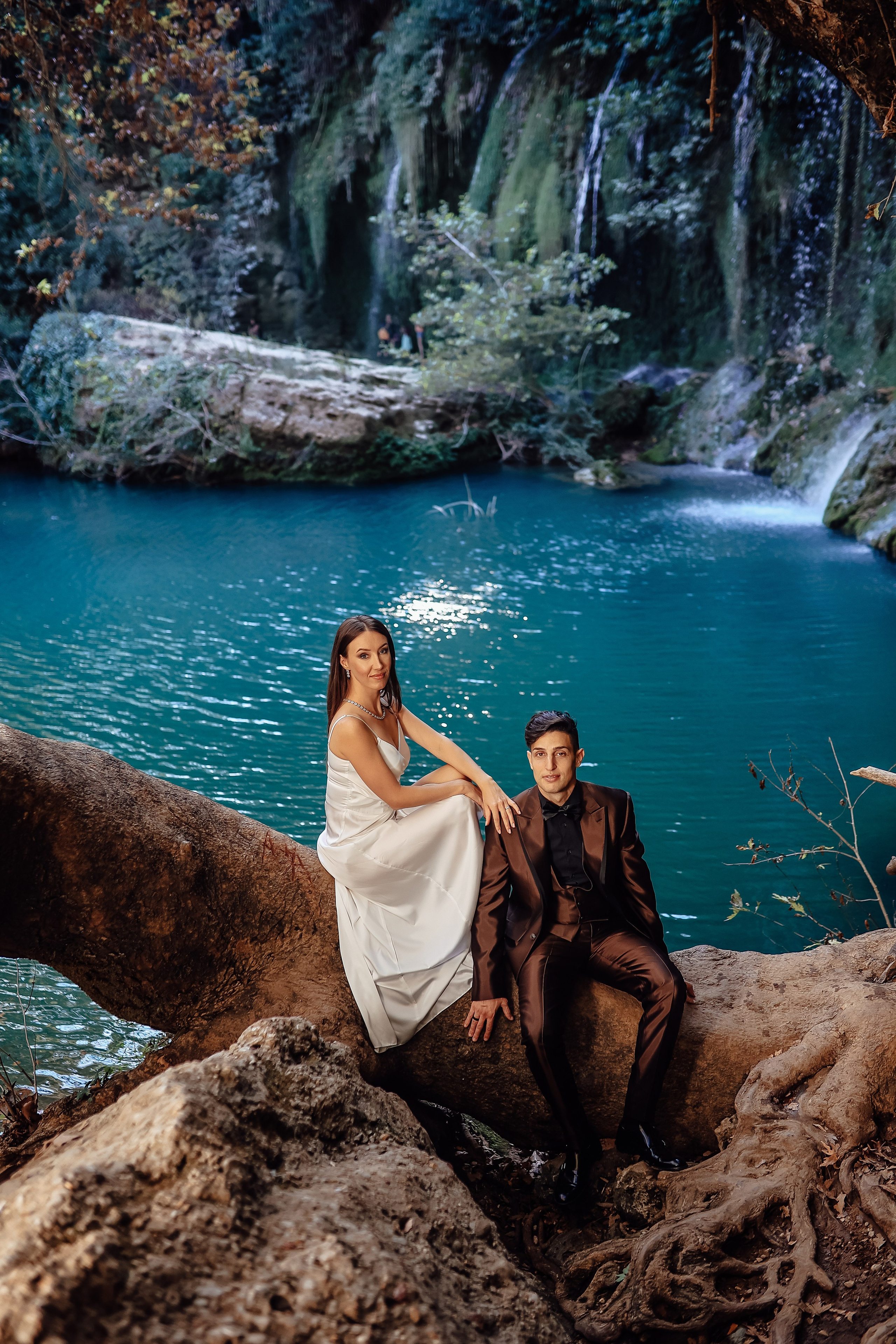 Photoshooting at Kurshunlu waterfall. Photographer in Turkey, Antalya, Kemer, Belek, Side, Kas, Fethiye