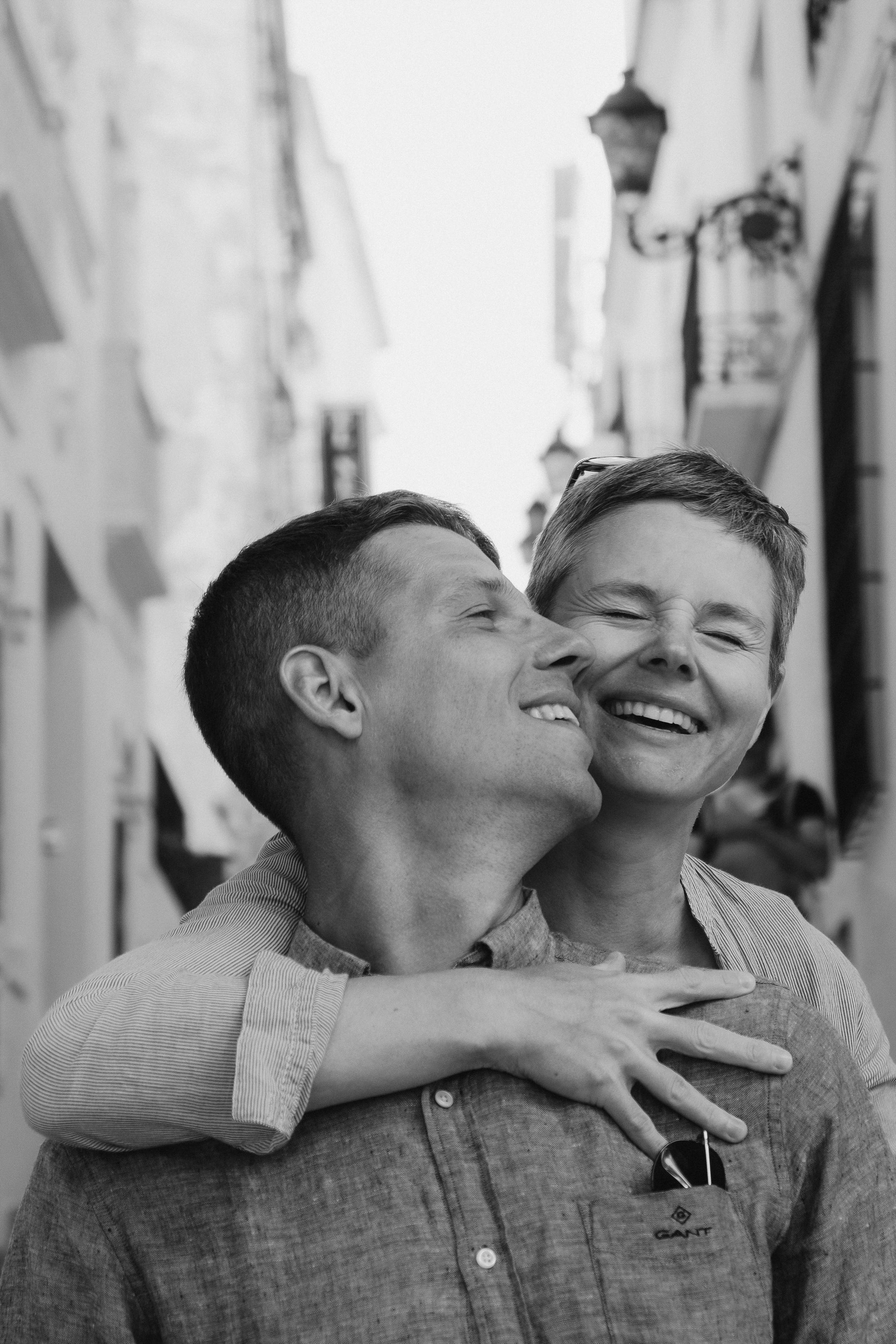 Romantic photo session for lovers in the old town of Altea