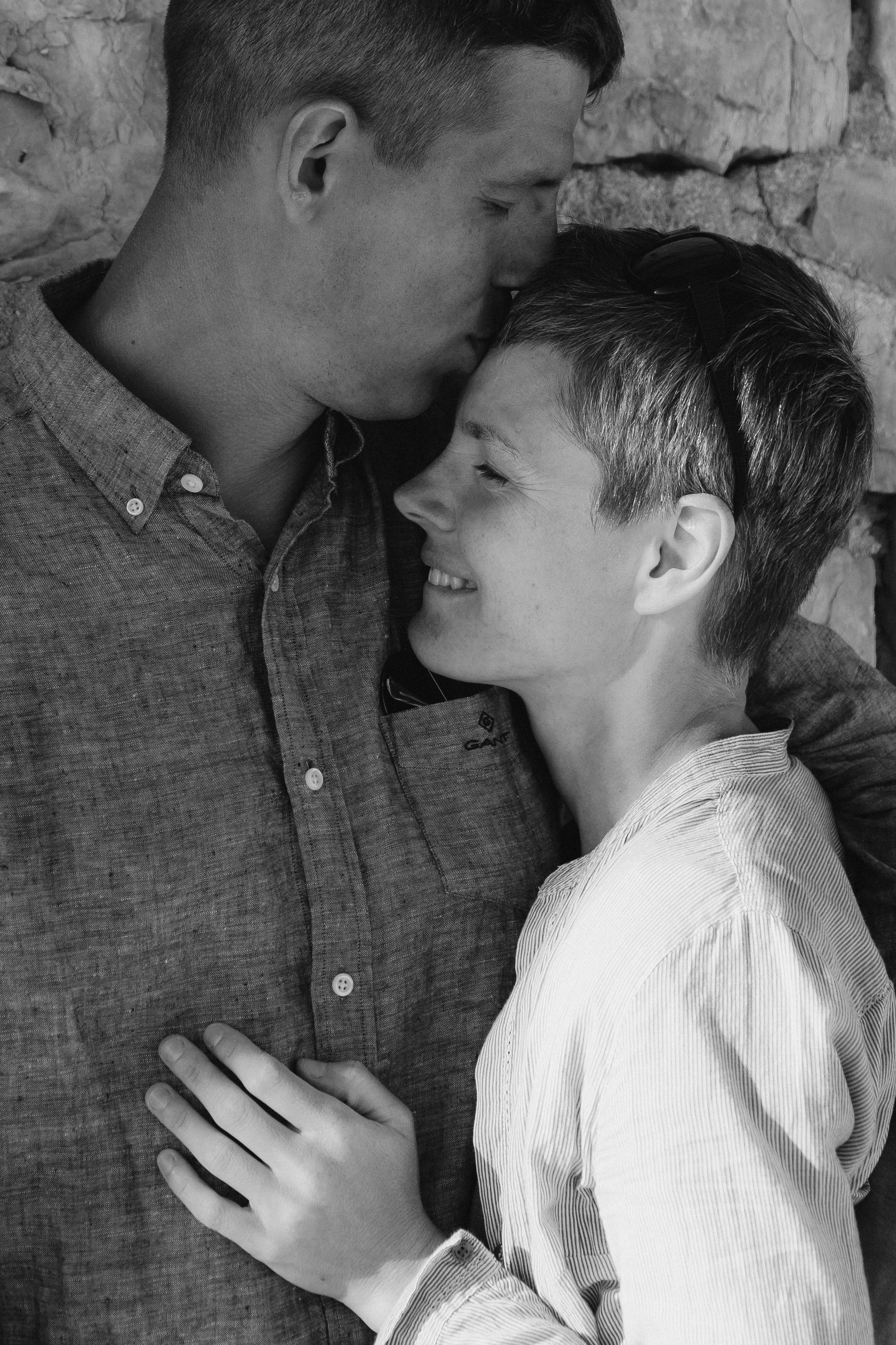 Romantic photo session for lovers in the old town of Altea