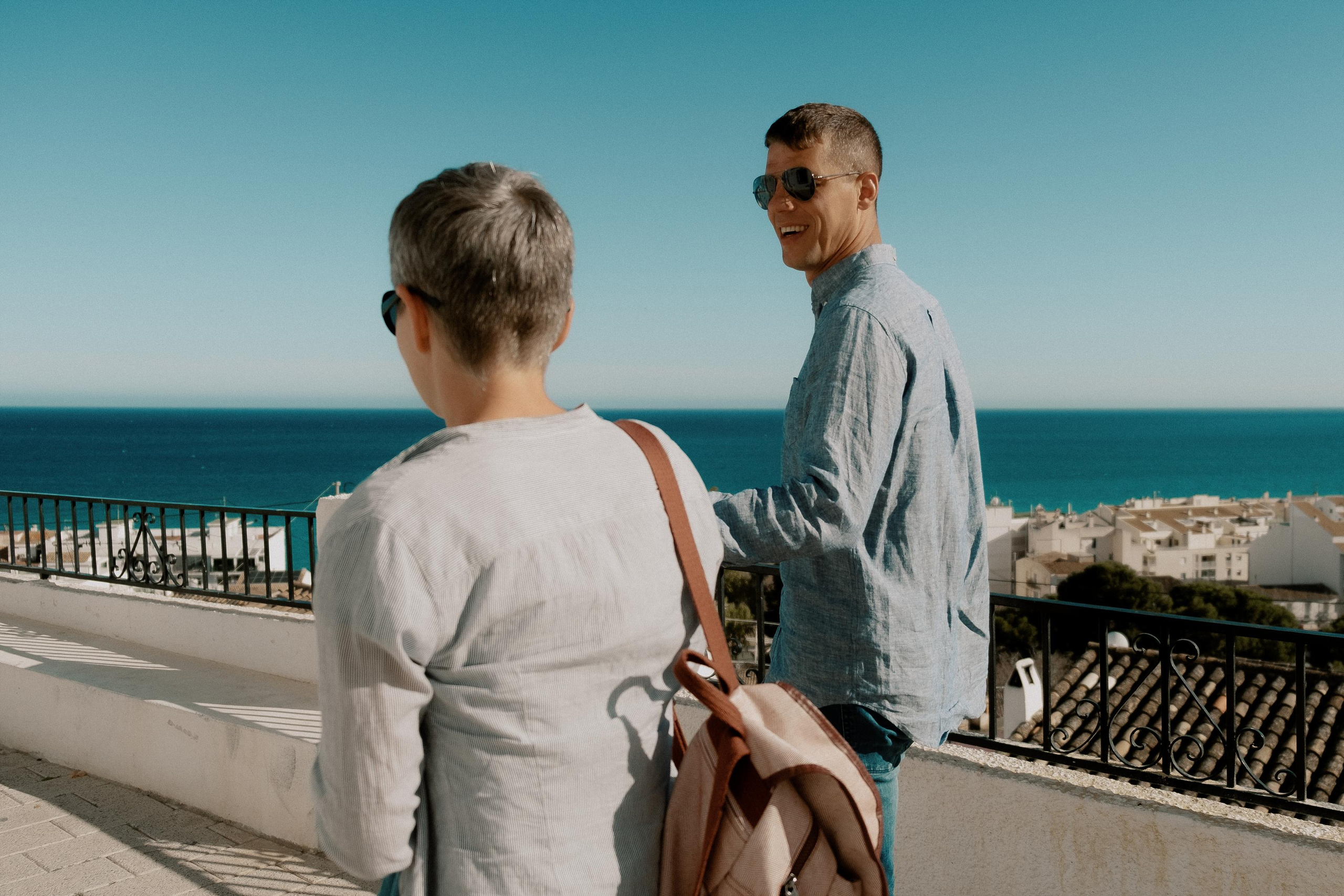 Romantic photo session for lovers in the old town of Altea