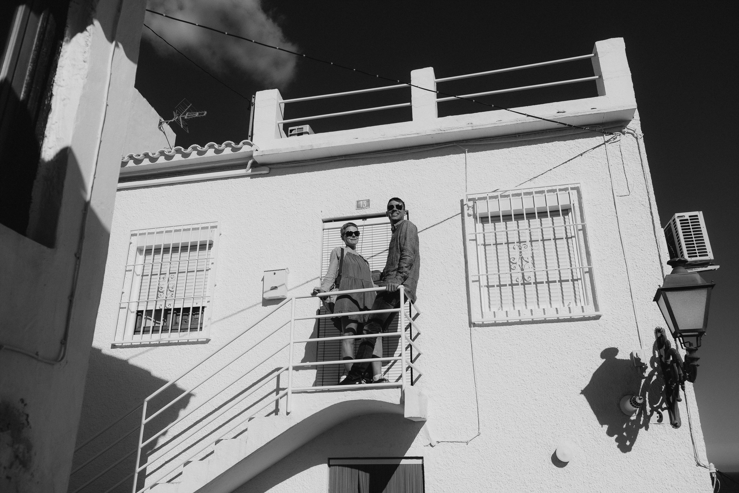 Romantic photo session for lovers in the old town of Altea