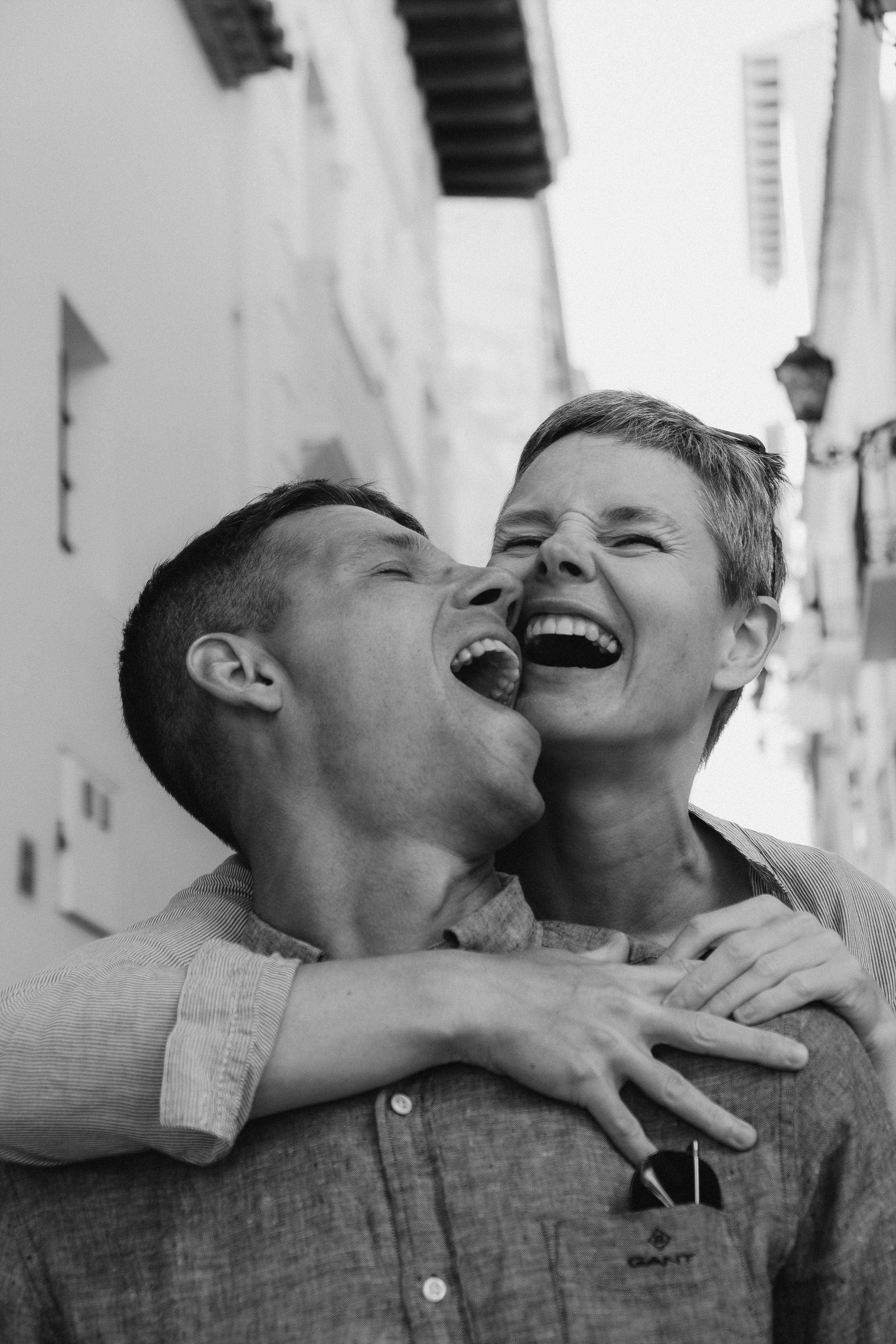 Romantic photo session for lovers in the old town of Altea