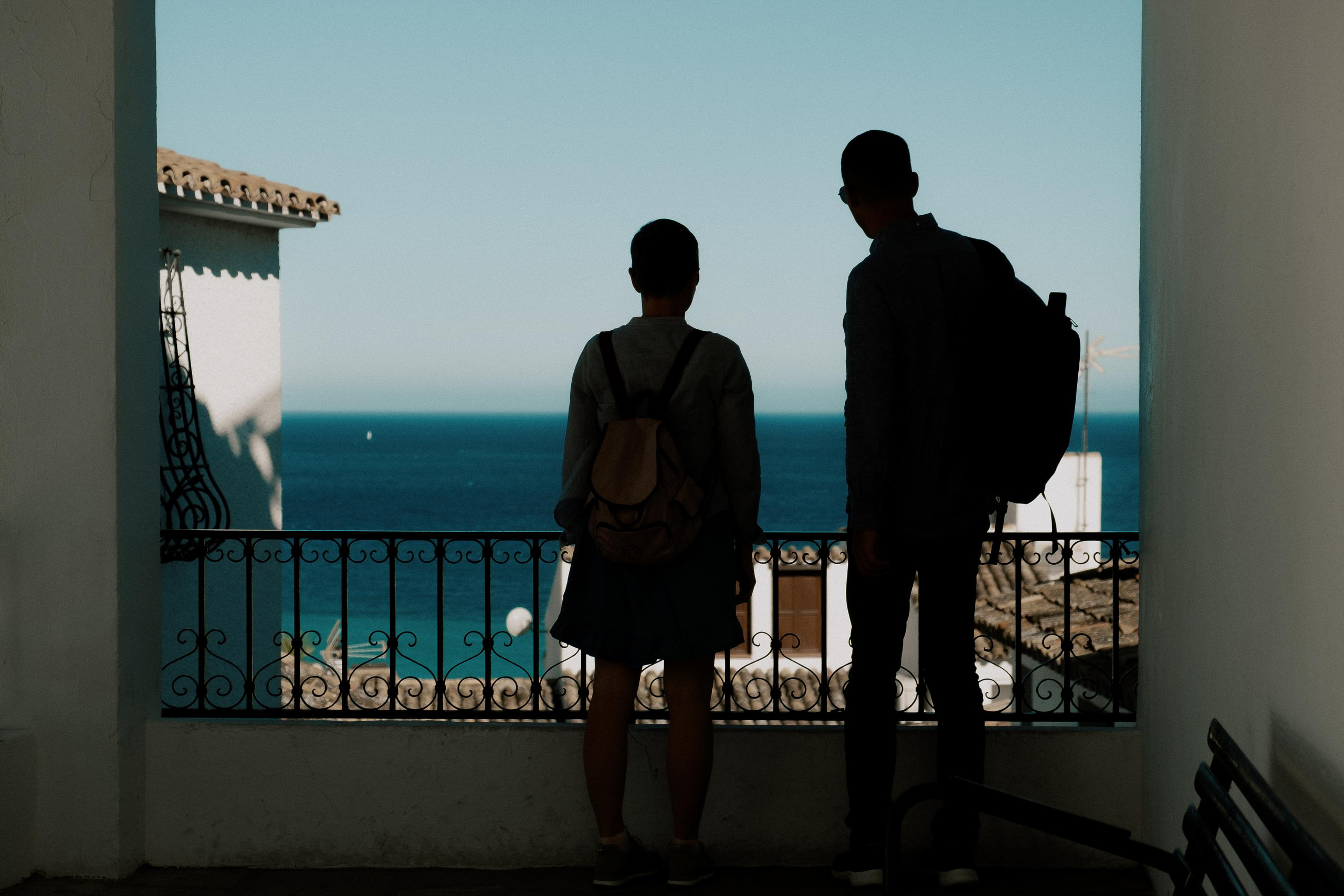 Romantic photo session for lovers in the old town of Altea