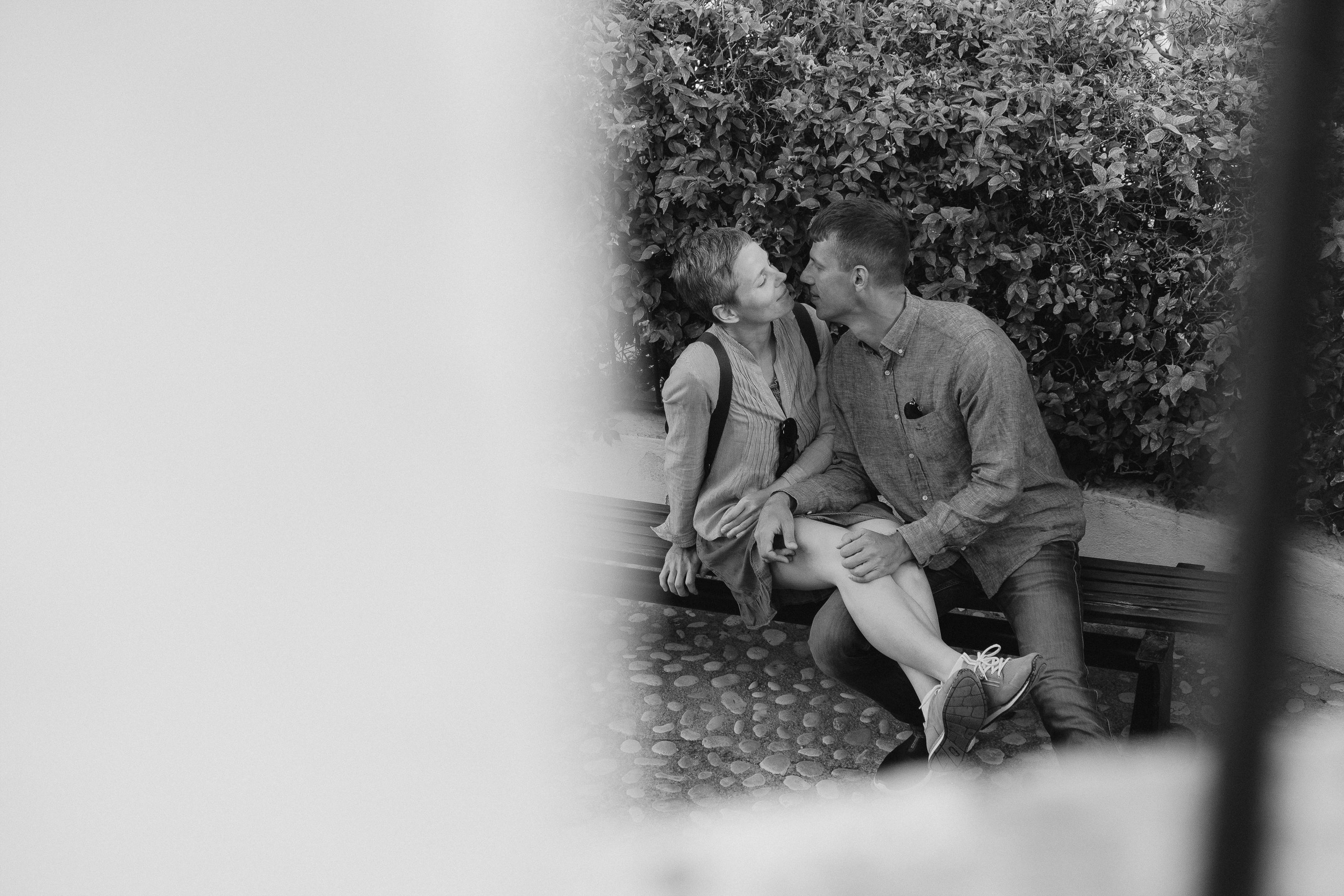 Romantic photo session for lovers in the old town of Altea