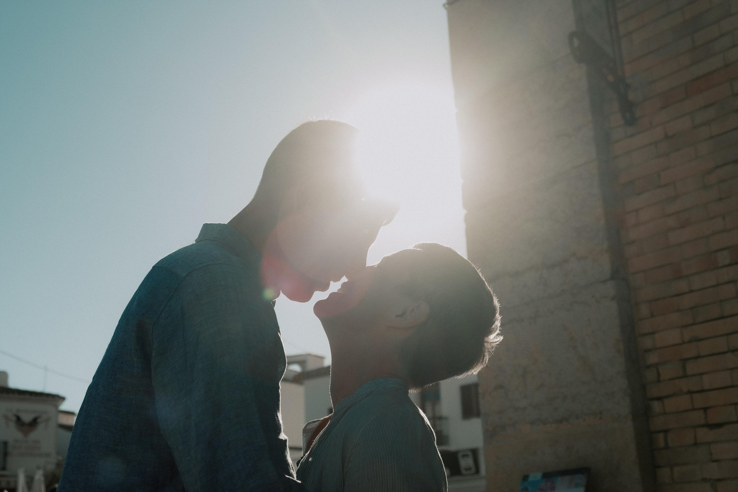 Romantic photo session for lovers in the old town of Altea