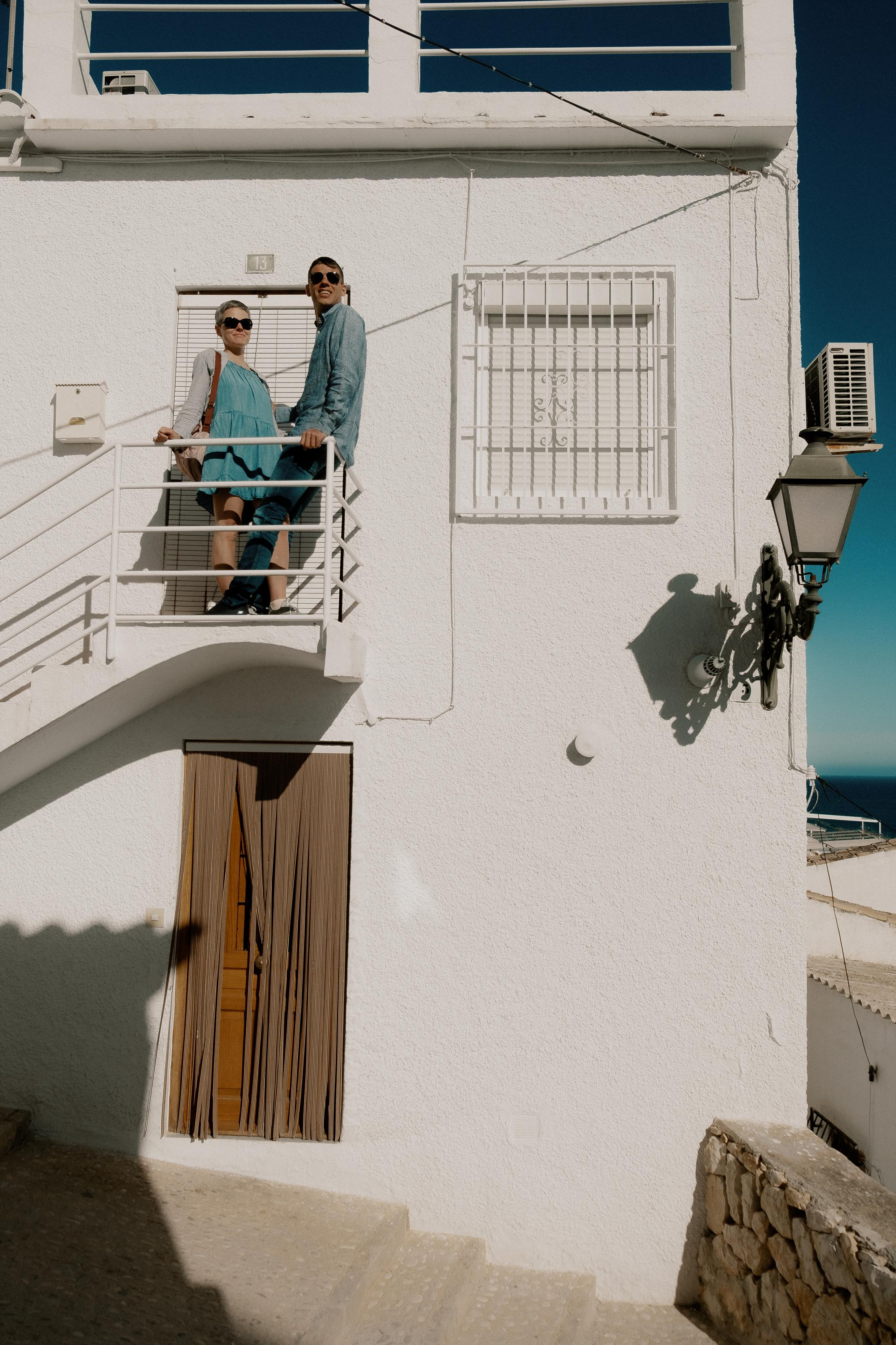 Romantic photo session for lovers in the old town of Altea