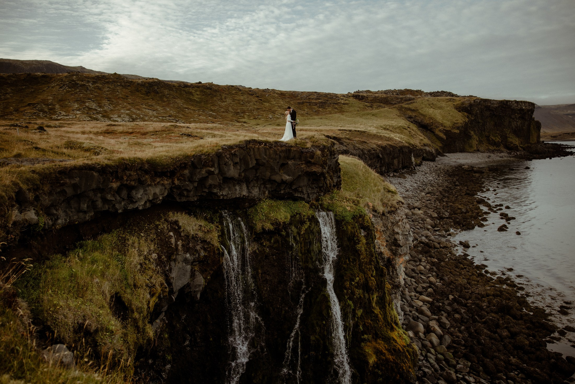Iceland elopement at Budir Black Church | Snæfellsnes wedding by Iceland elopement photographer & videographer. Iceland elopement photographer & videographer