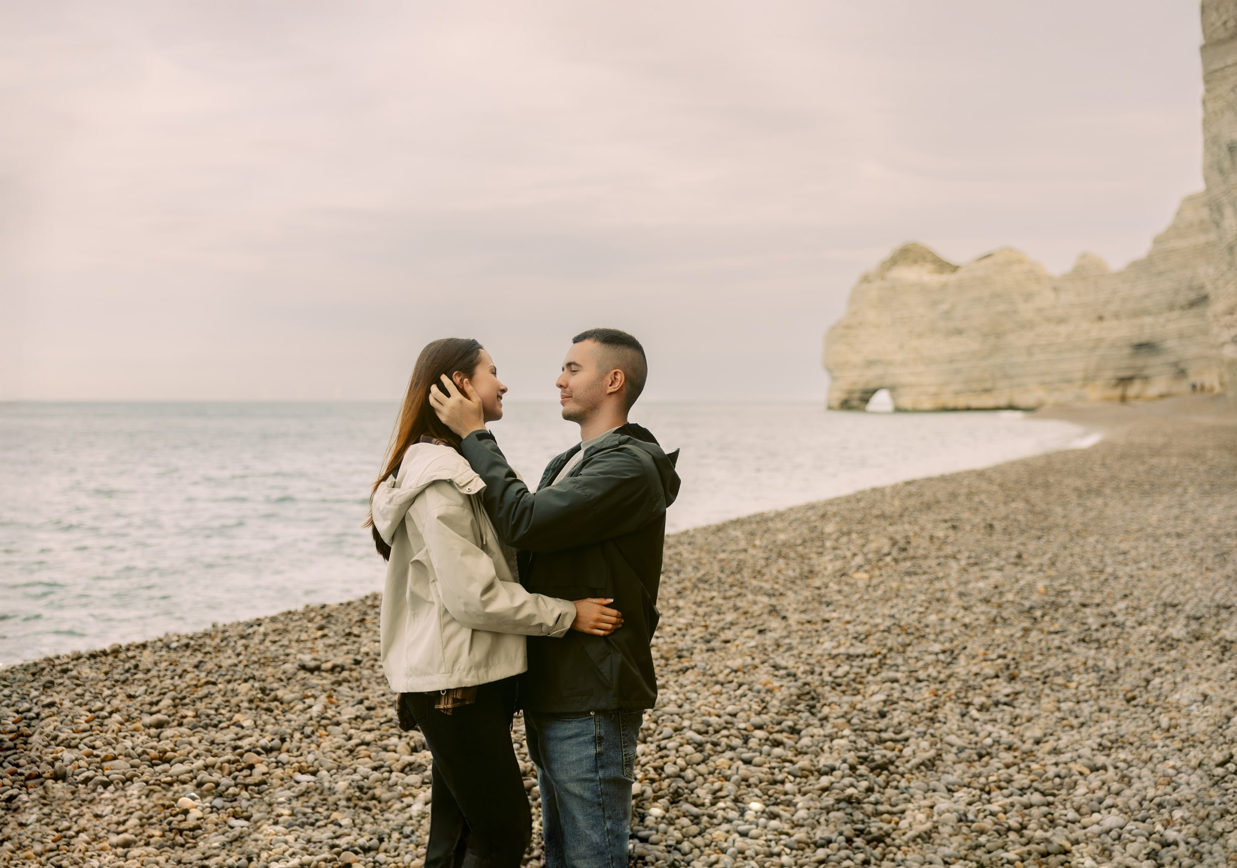 Romantic Love Story Photoshoot in Étretat, France — Couple Photography by Natalia Olhova. Romantic & Soulful Photography by Natalia Olhova in Rotterdam