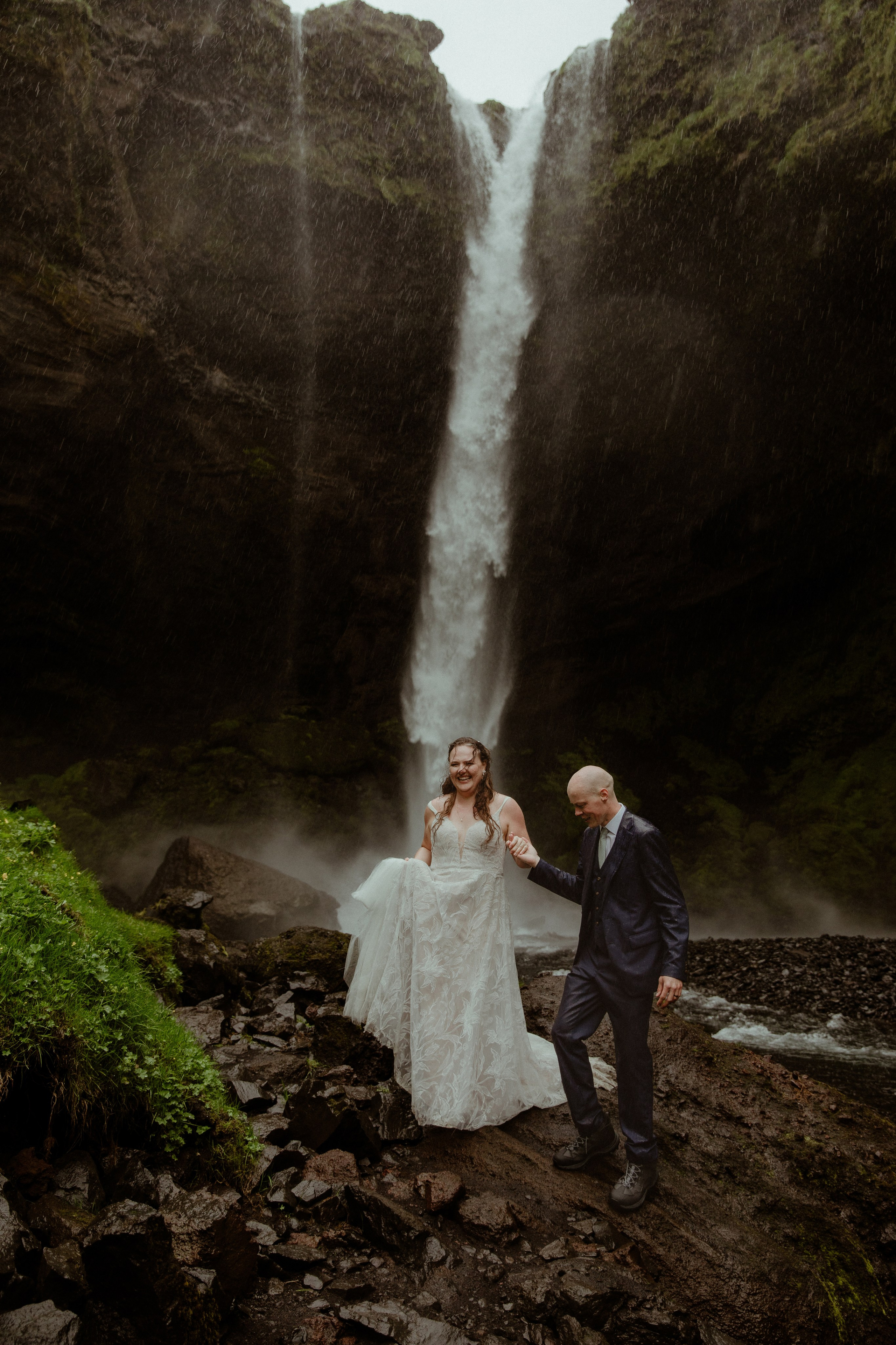 Iceland Elopement at Black Sand Beach. Iceland elopement photographer & videographer