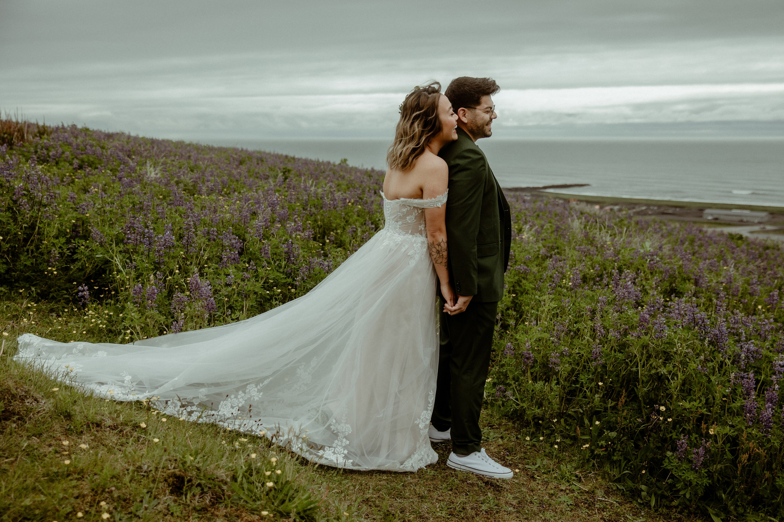 Elopement at Kvernufoss Waterfall. Iceland elopement photographer & videographer