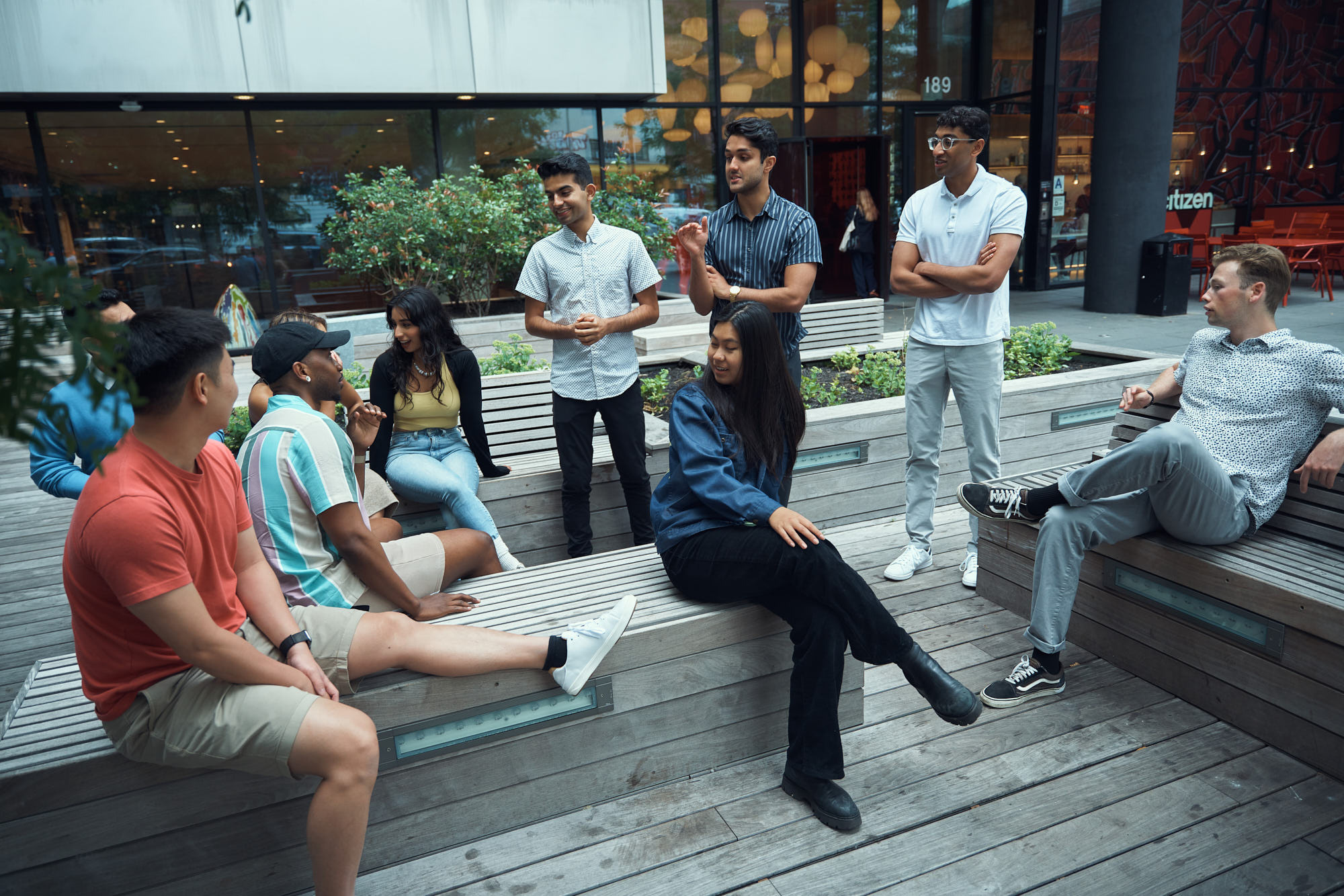 Team group portrait in New York