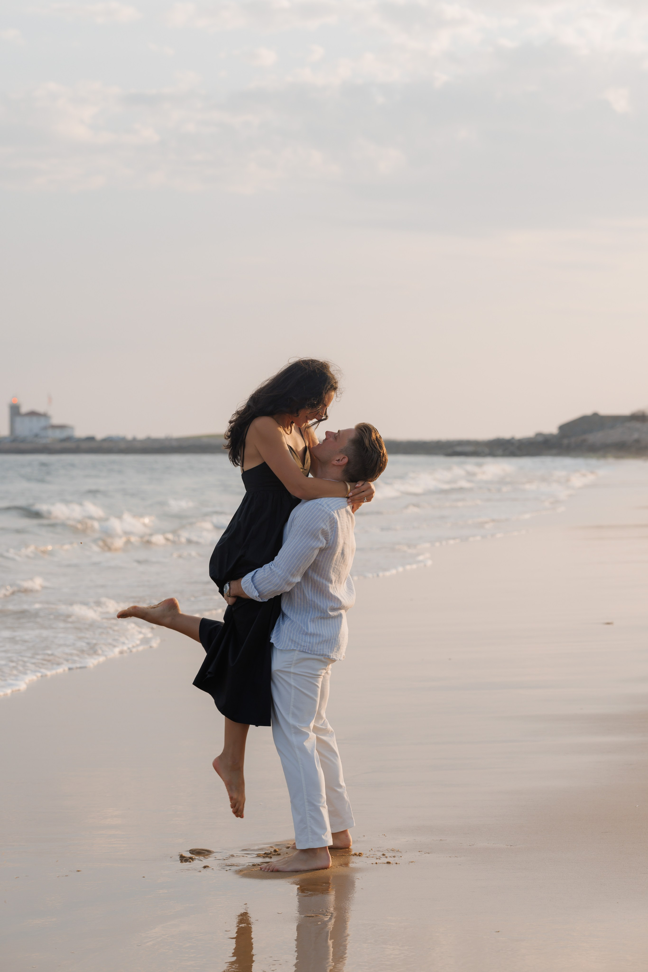 Watch Hill Beach Proposal | Westerly, Rhode Island. Rhode Island Wedding Photographer Tati Simpson