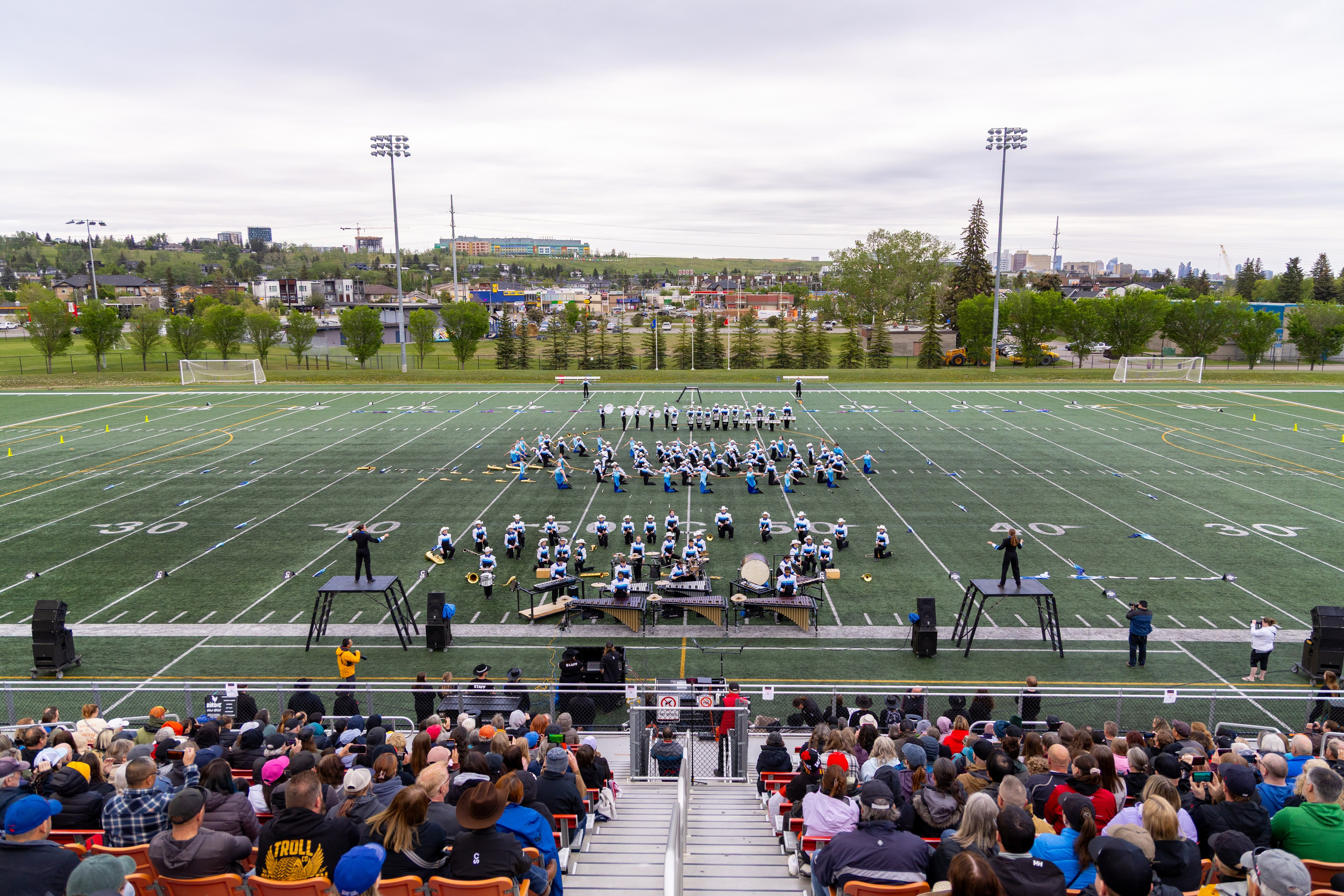 Young Singer Performs Canadian Anthem at Calgary Marching Showband Association Event