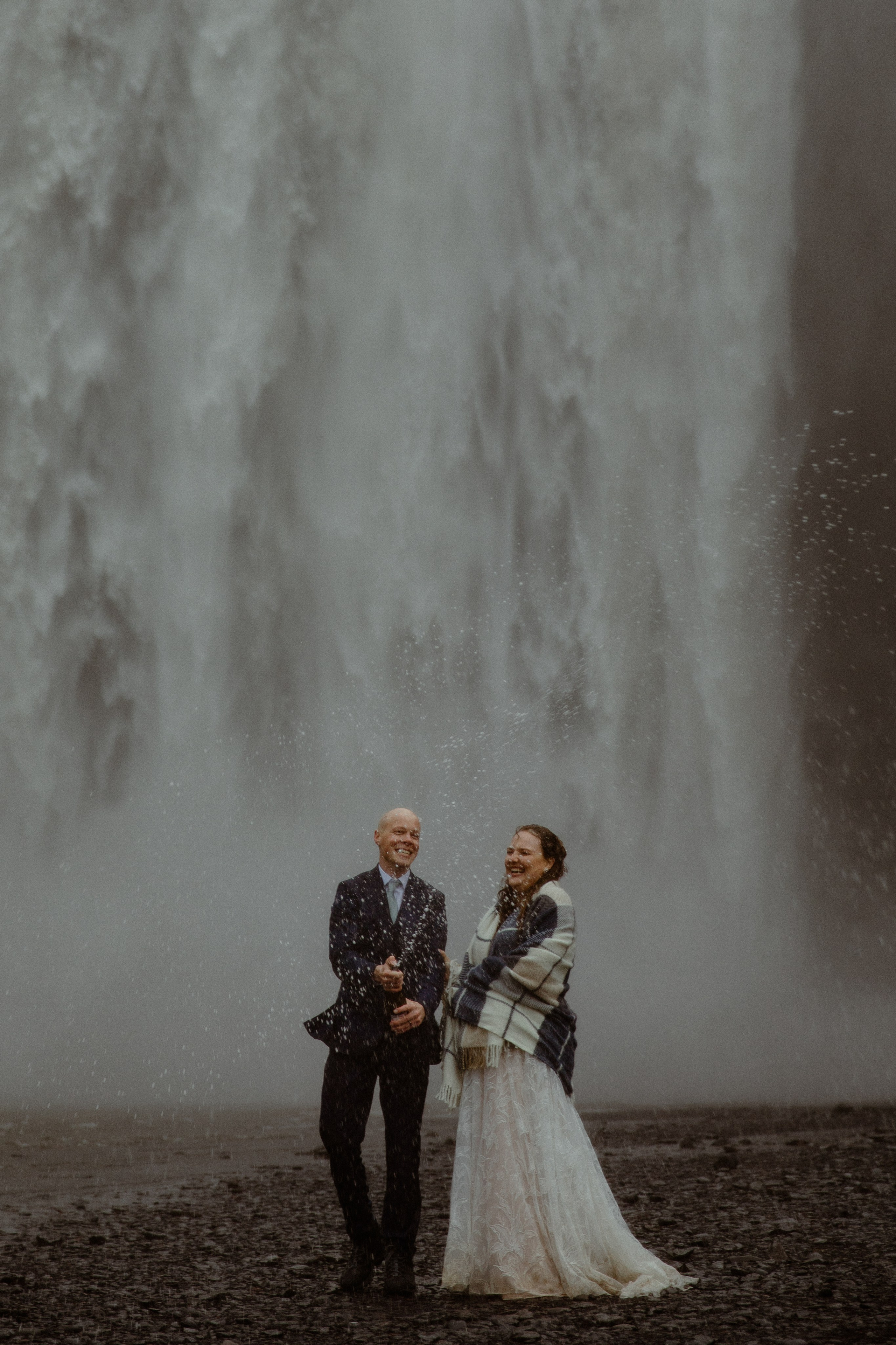 Iceland Elopement at Black Sand Beach. Iceland elopement photographer & videographer