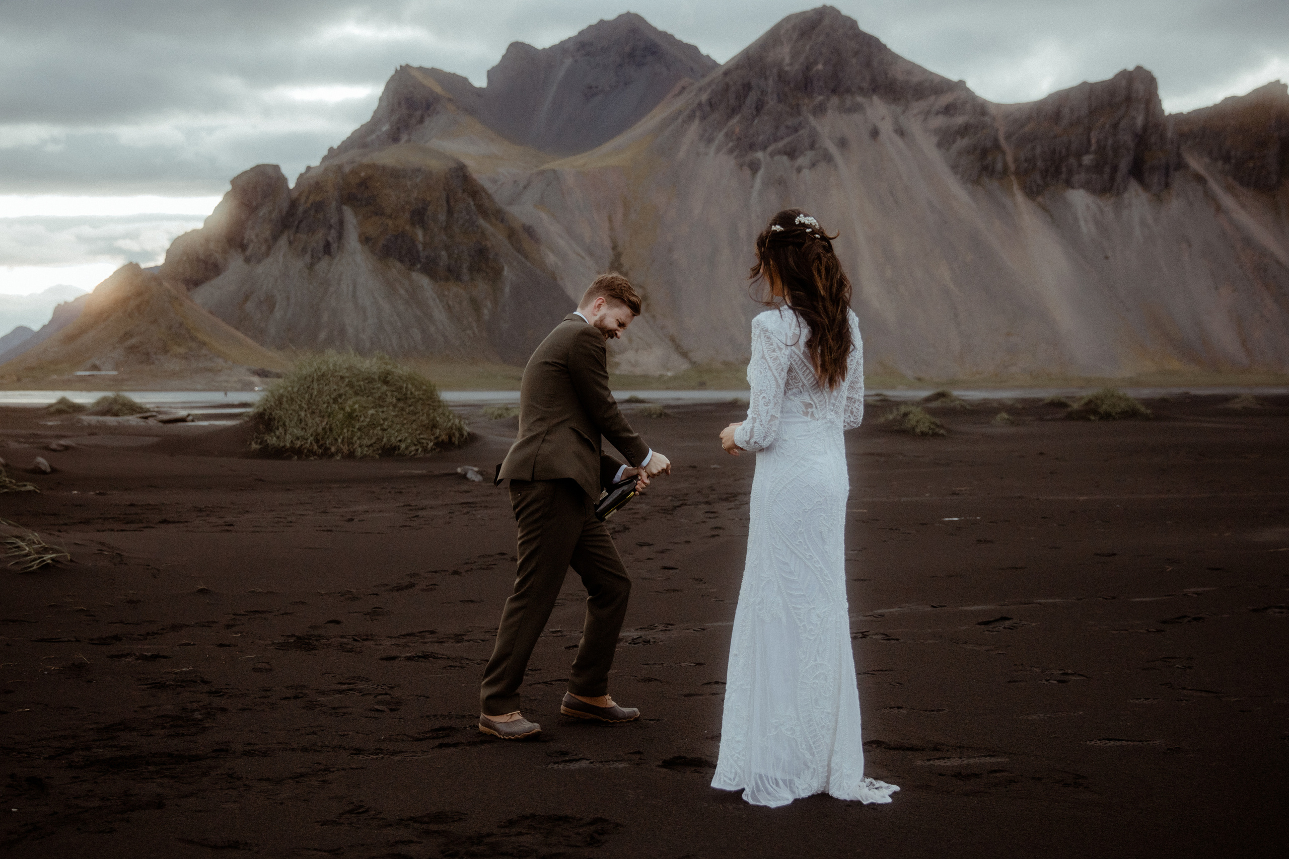 Wedding in Iceland. Iceland elopement photographer & videographer