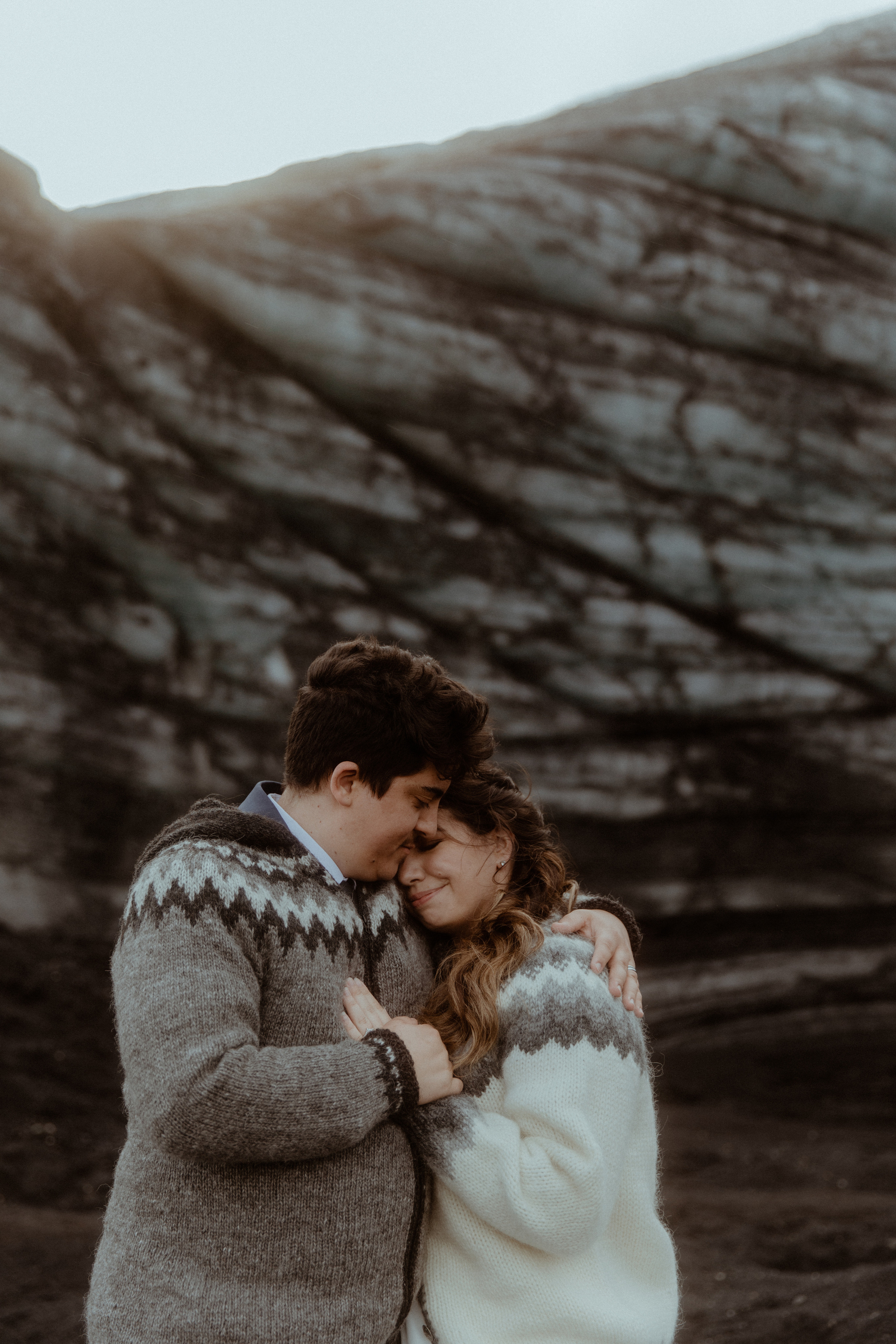 Elopement at Black sand beach in Iceland. Iceland elopement photographer & videographer