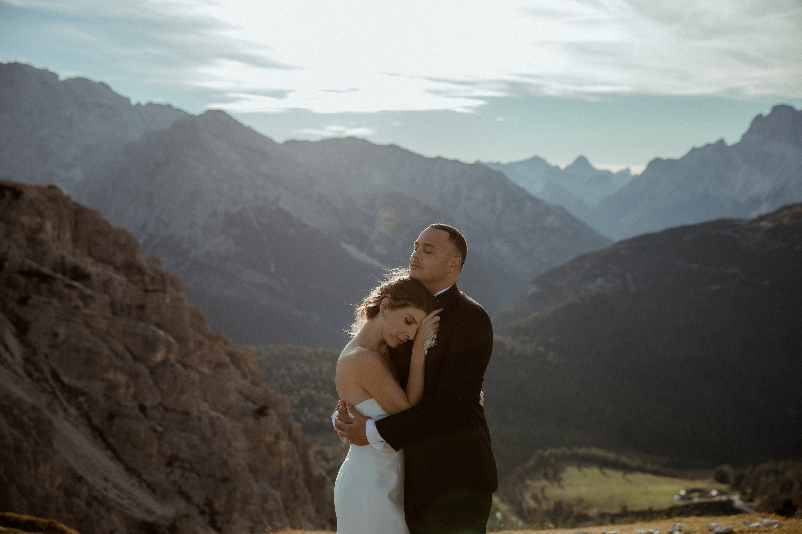 Elopement in Dolomites Lago di Braies. Iceland elopement photographer & videographer