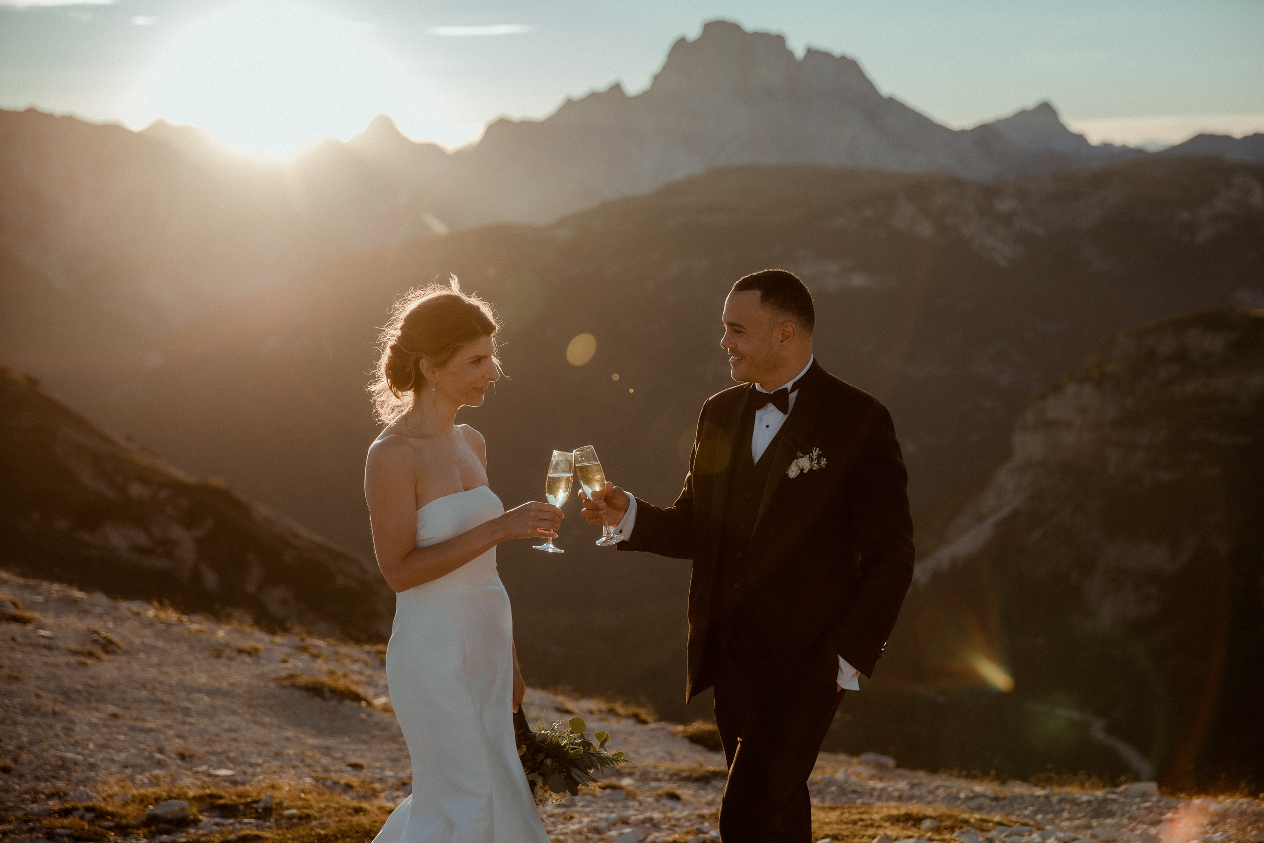 Elopement in Dolomites Lago di Braies. Iceland elopement photographer & videographer