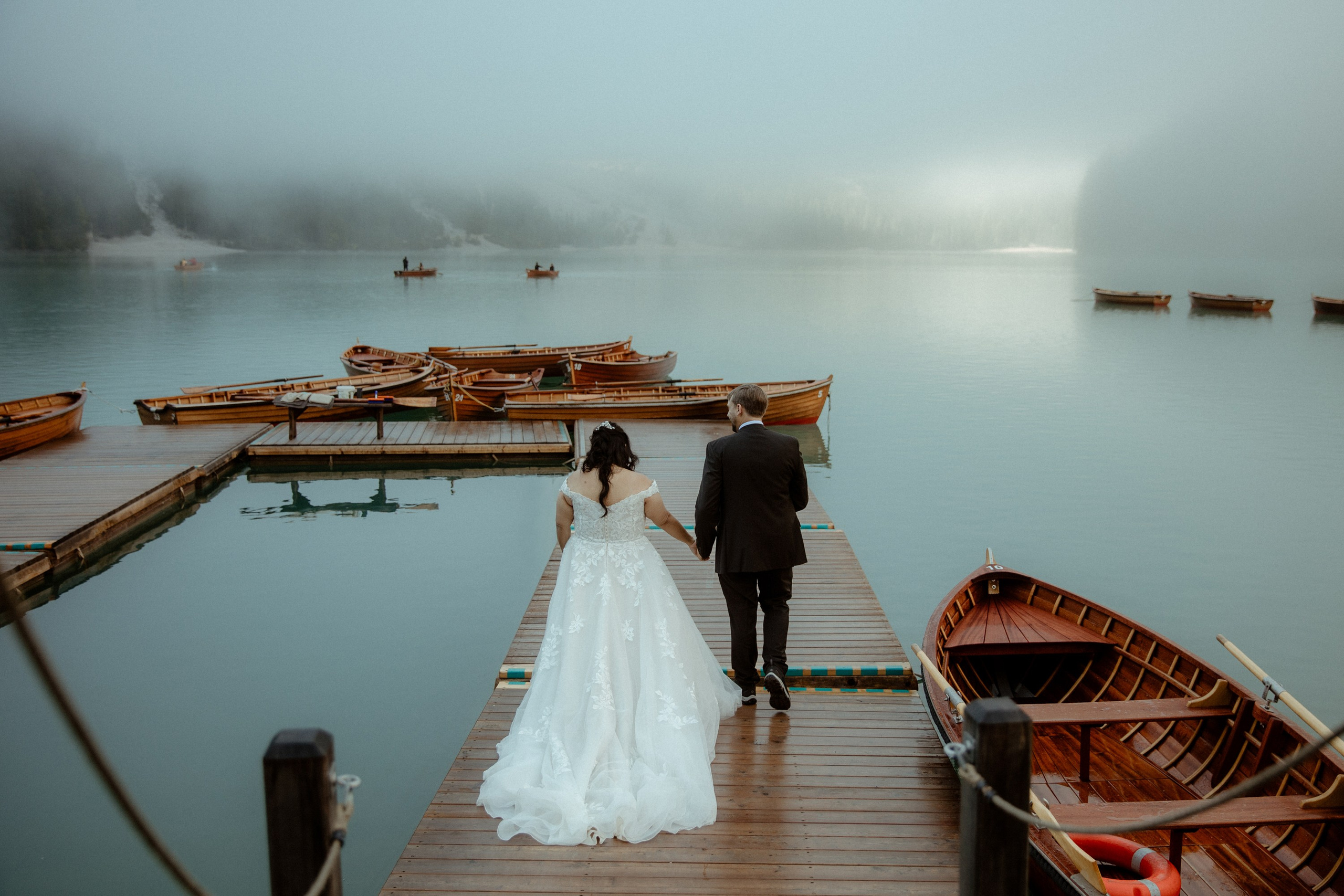 Secret Dolomites elopement at Lago di Braies & Cadini di Misurina | Best place to elope in Italy. Iceland elopement photographer & videographer