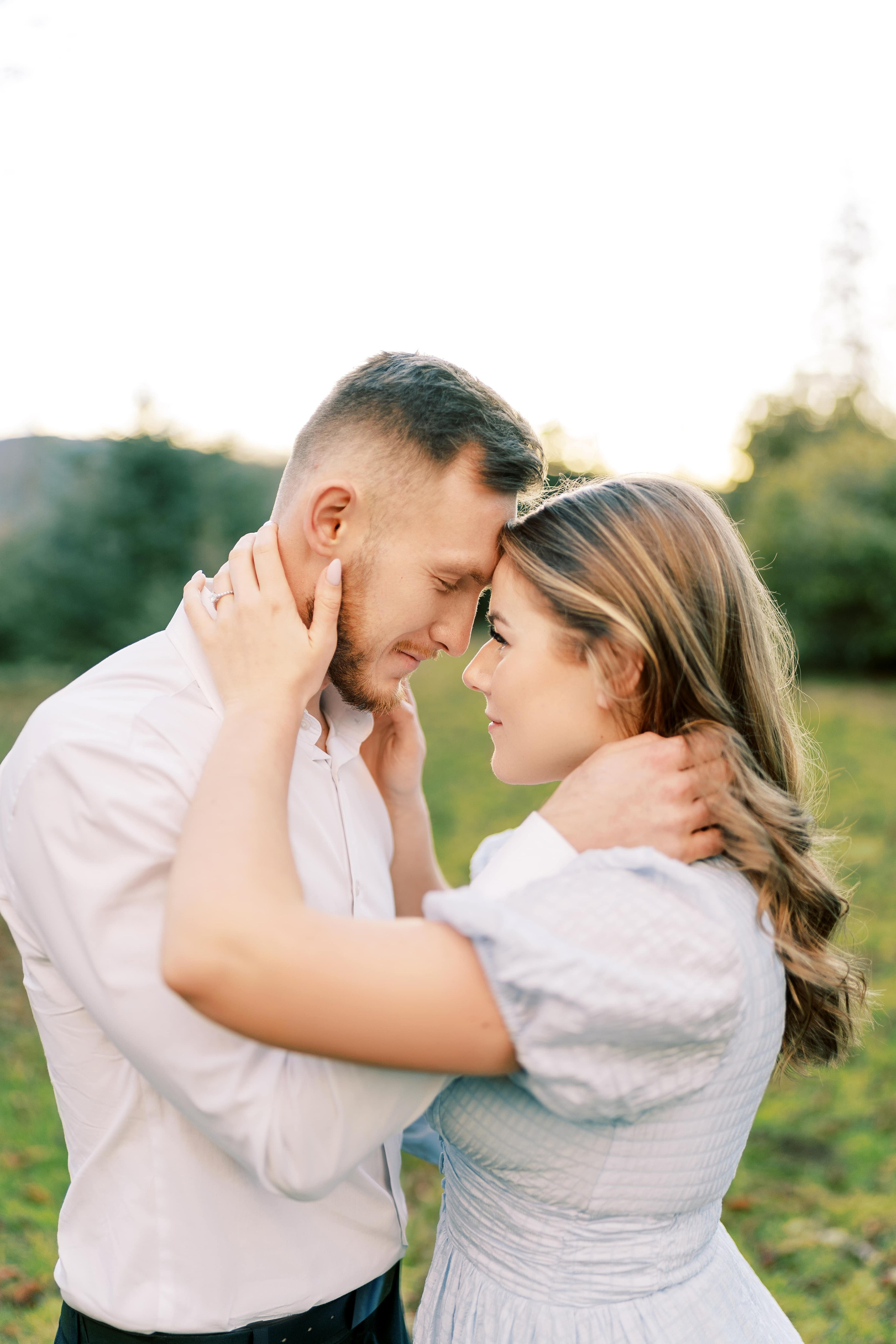 Engagement photo shoot/ Dmitry and Julia/ February 2024. North Bend, Washington. EVAN ARISTOV WEDDING PHOTOGRAPHY — Seattle Wedding Photographer