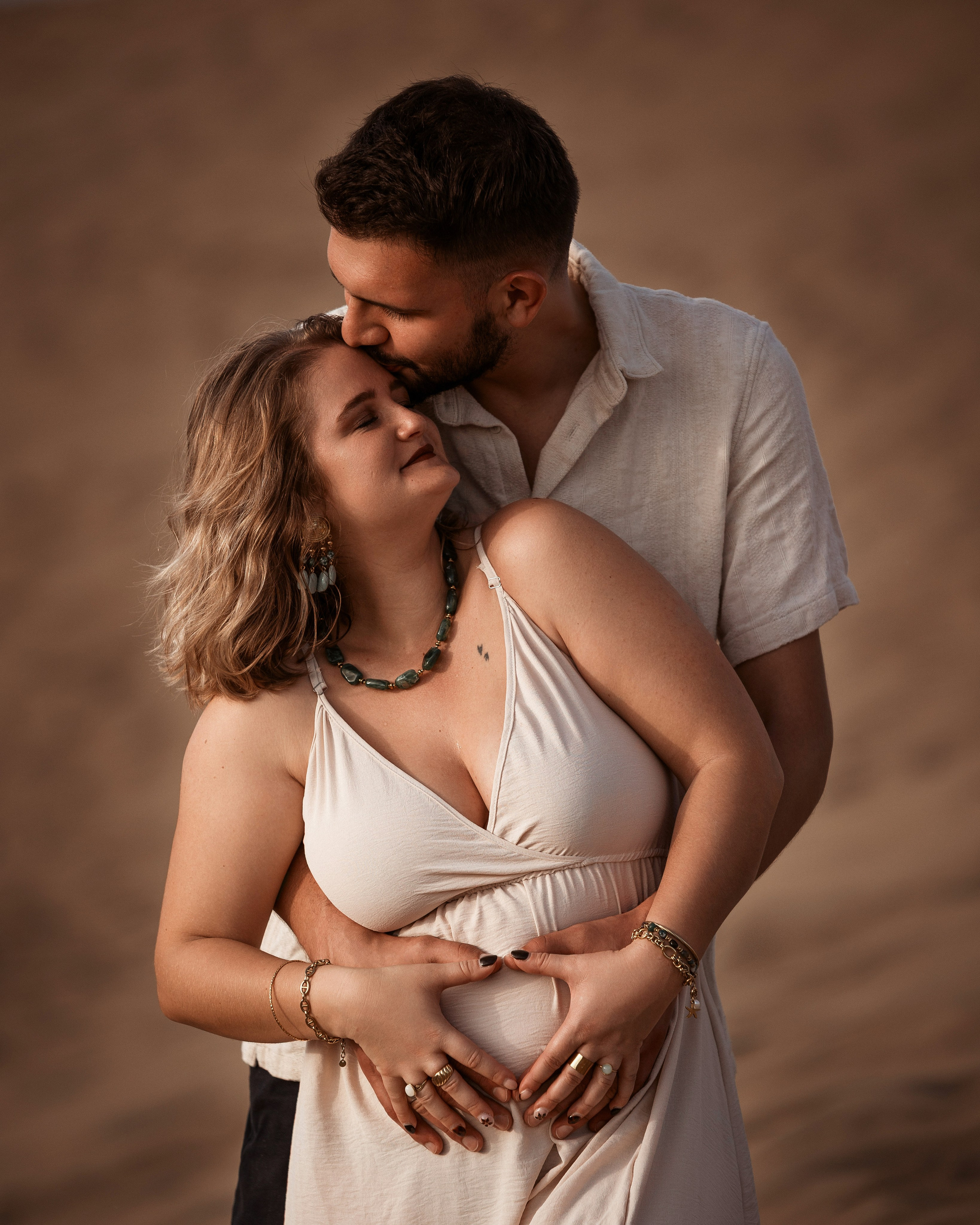 Pregnat photo on Maspalomas Beach