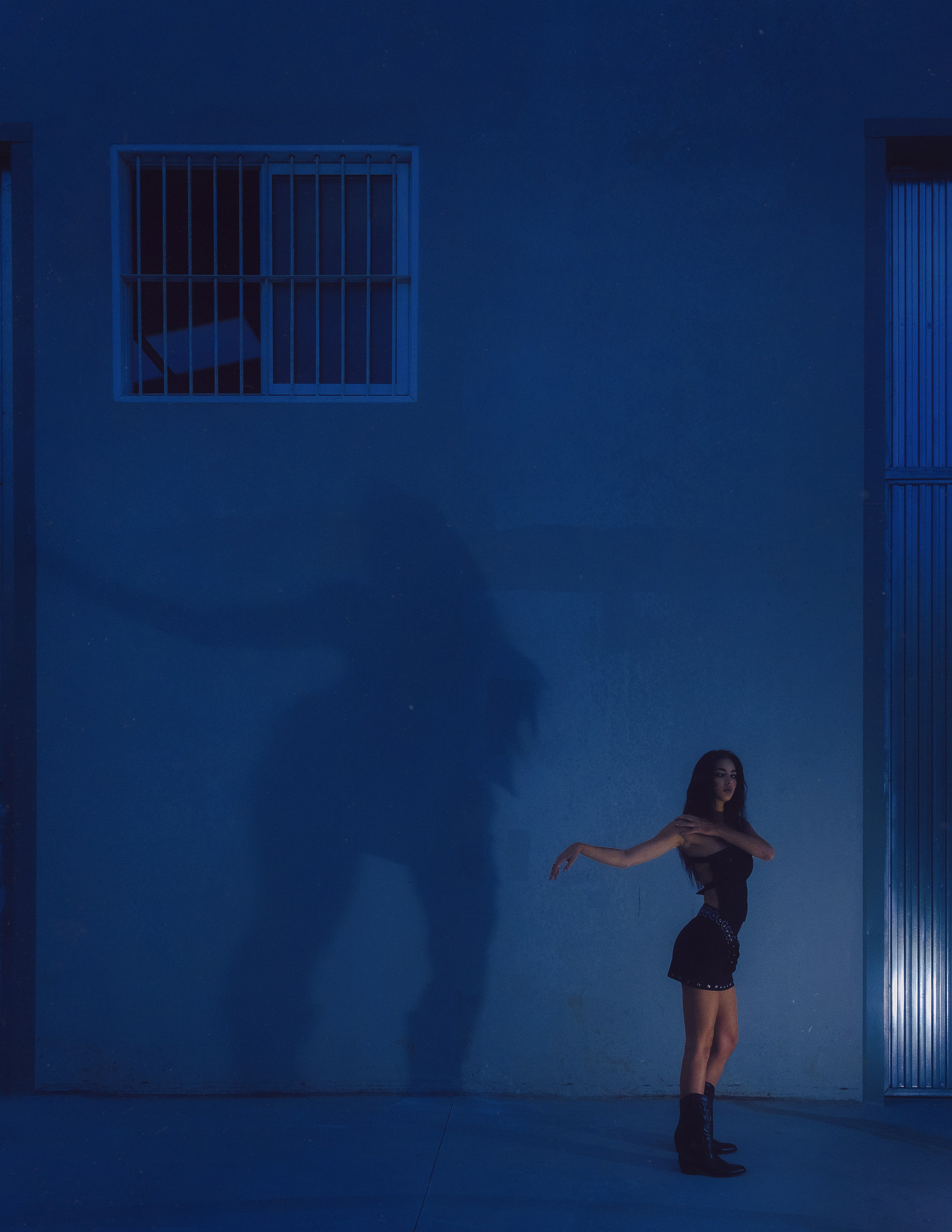 Industrial style fashion photo shoot with professional model in Torrevieja — Photographer Andrey Lukovnikov