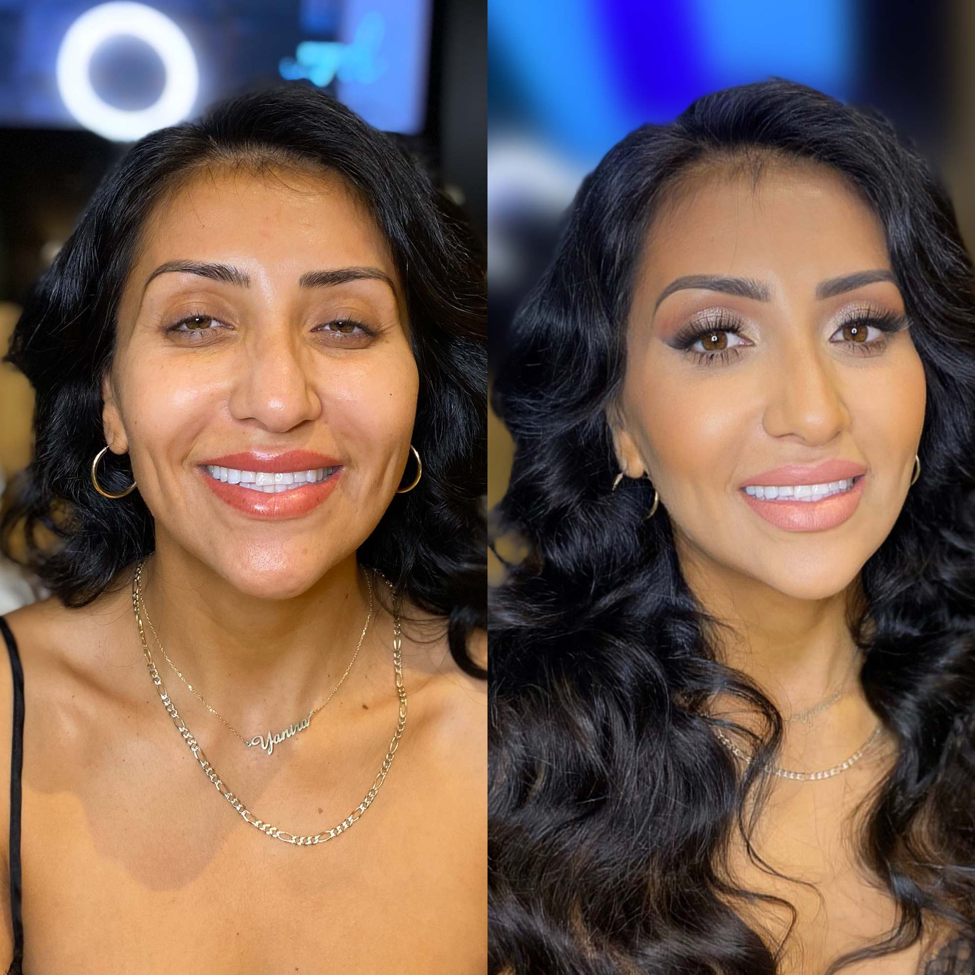 soft glam makeup in ostiense