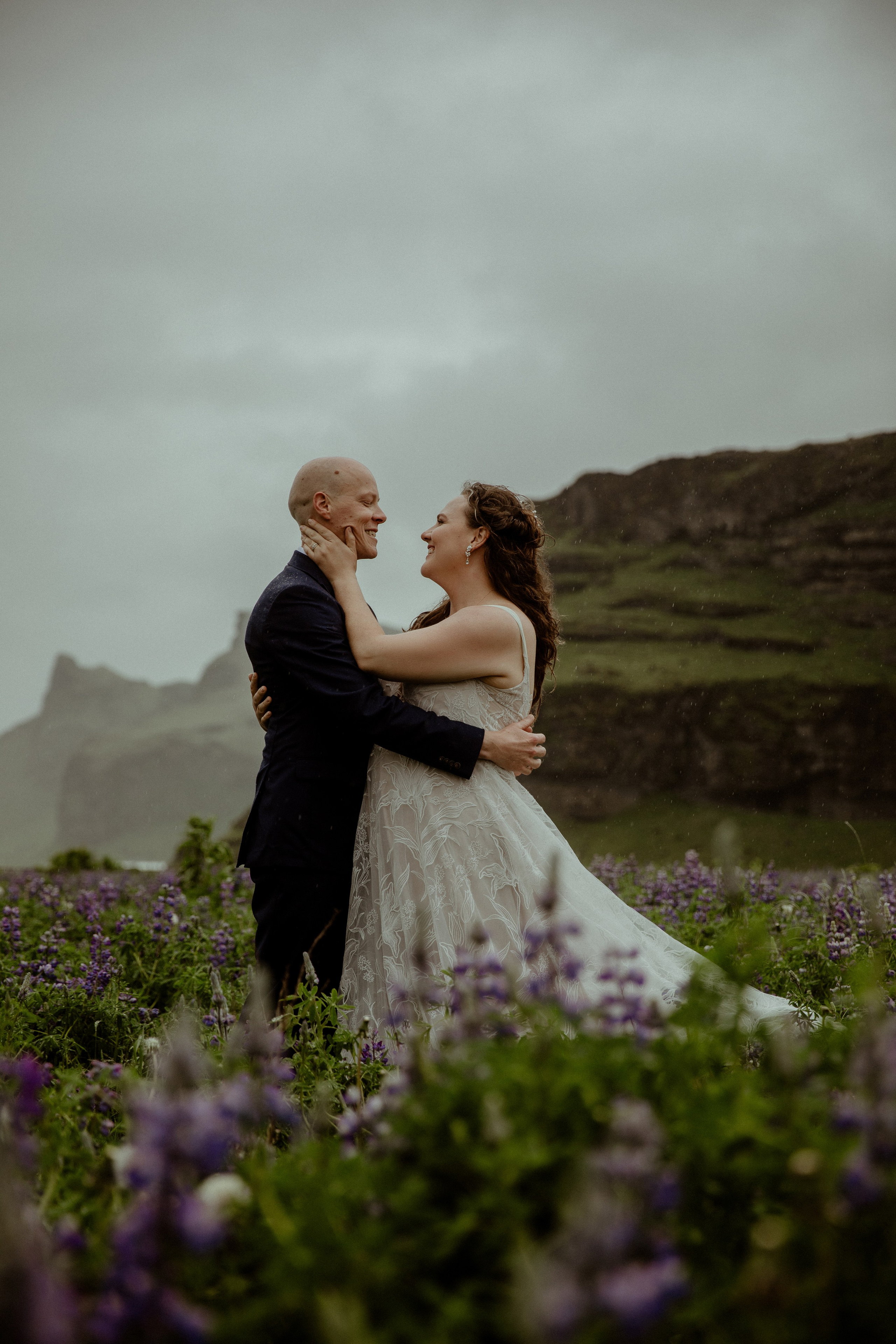 Iceland Elopement at Black Sand Beach. Iceland elopement photographer & videographer
